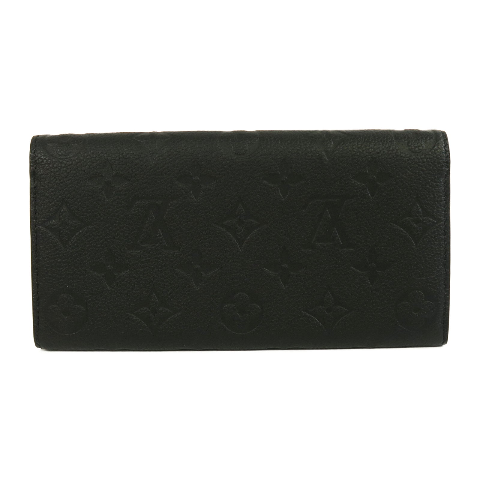 LOUIS VUITTON 【激減優惠】Monogram Empreinte Emilie金扣長錢包黑色