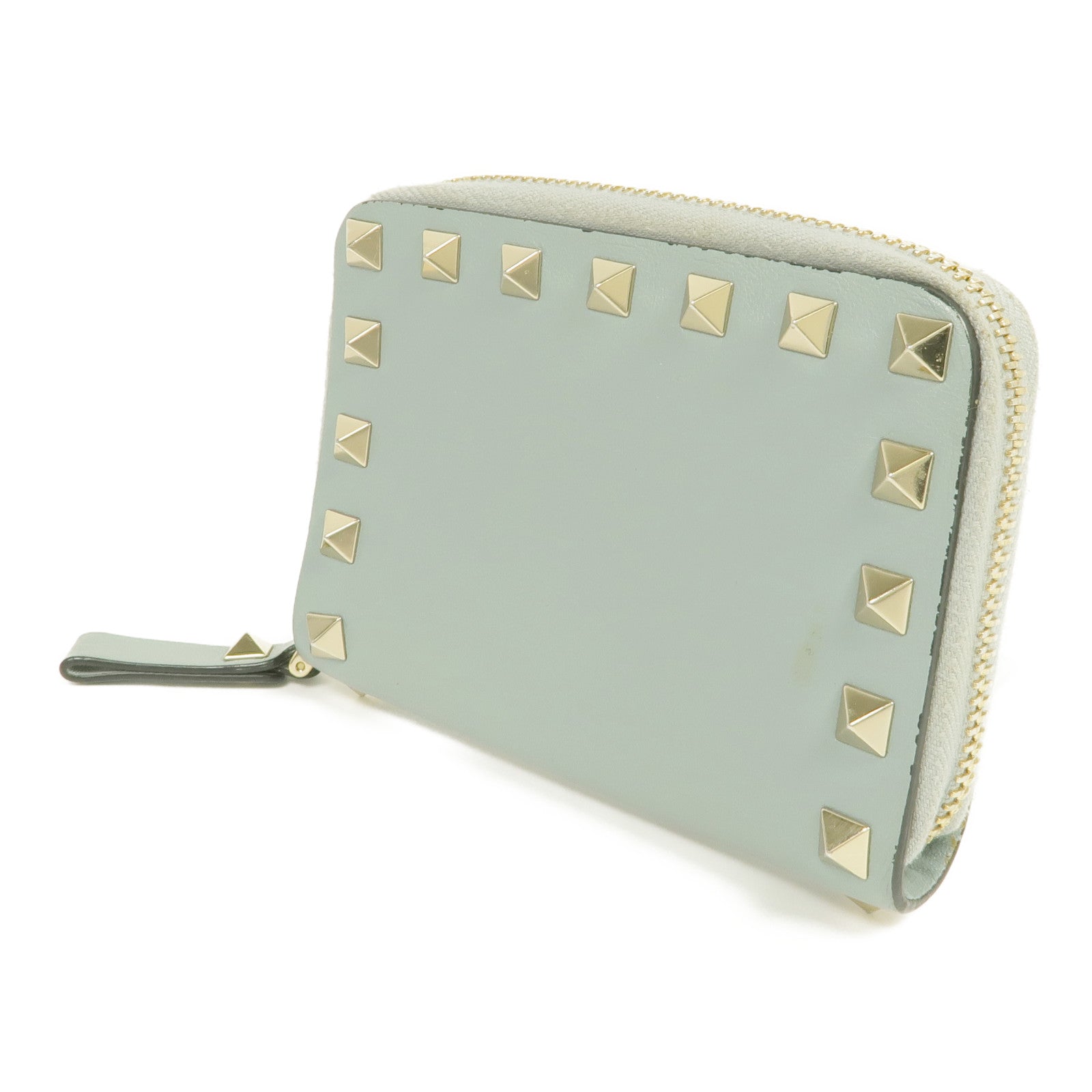 Valentino 皮革Card/Coin Case金扣零錢包/卡片套