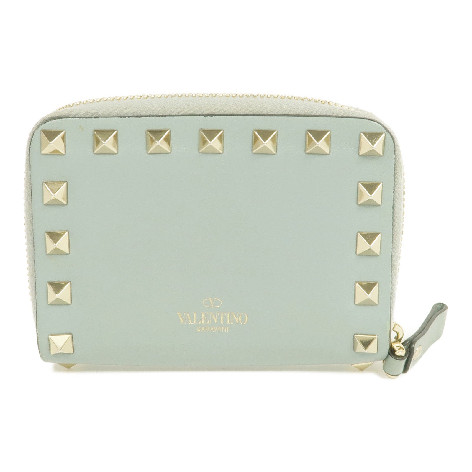 Valentino 皮革Card/Coin Case金扣零錢包/卡片套