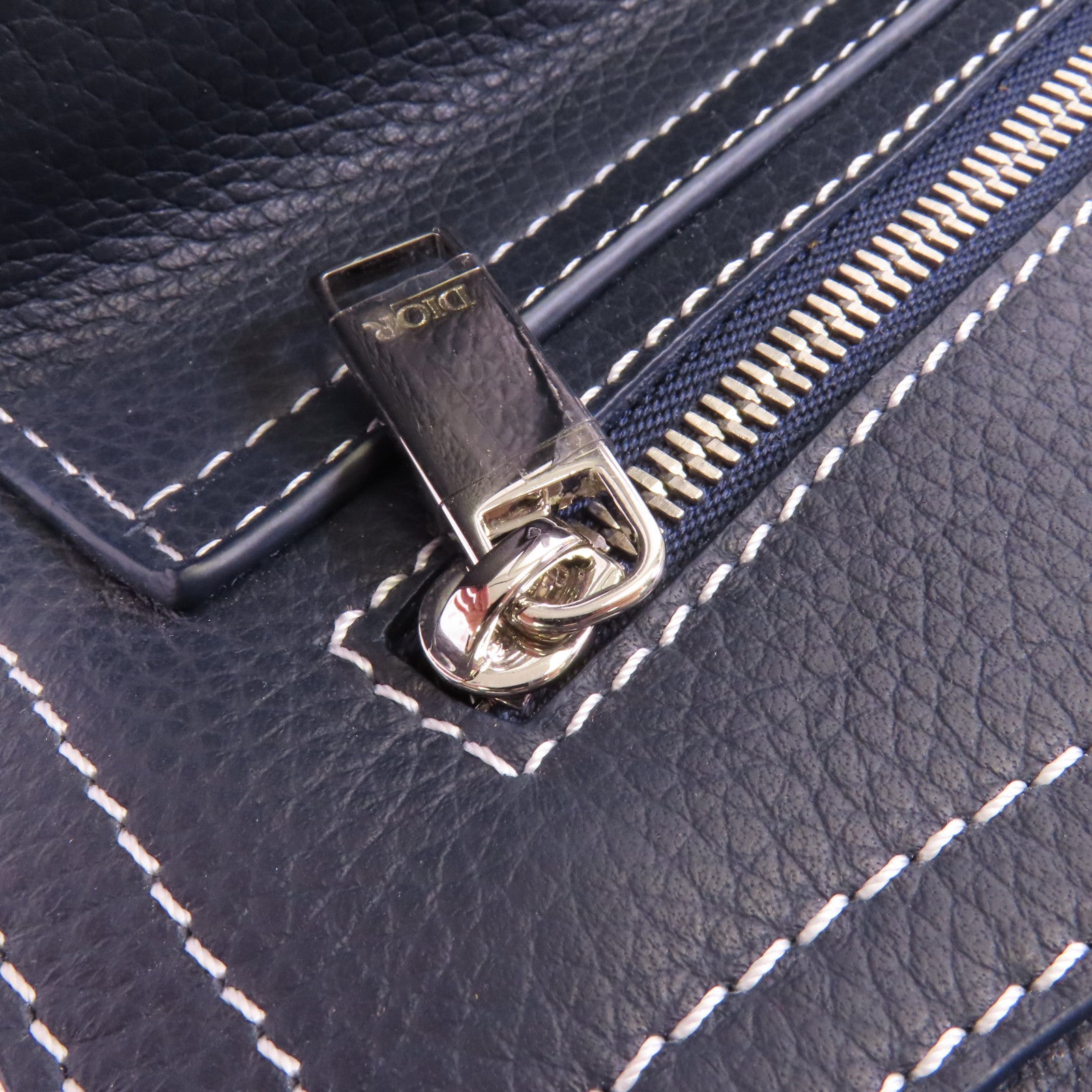 Dior 牛皮皮革Saddle Messenger Bag銀扣肩背袋