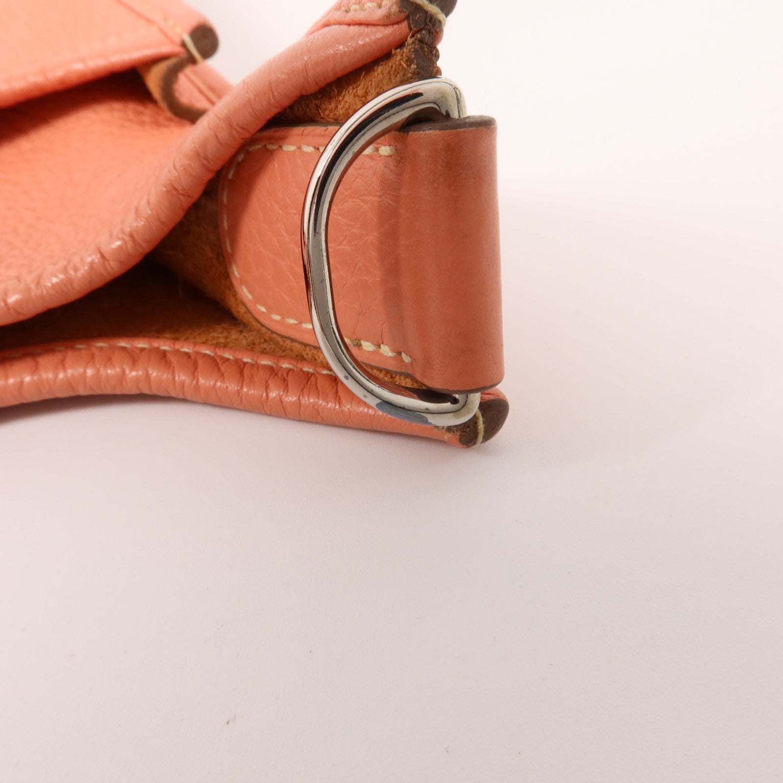 HERMES Clemence皮革Evelyne PM肩背袋Crevette
