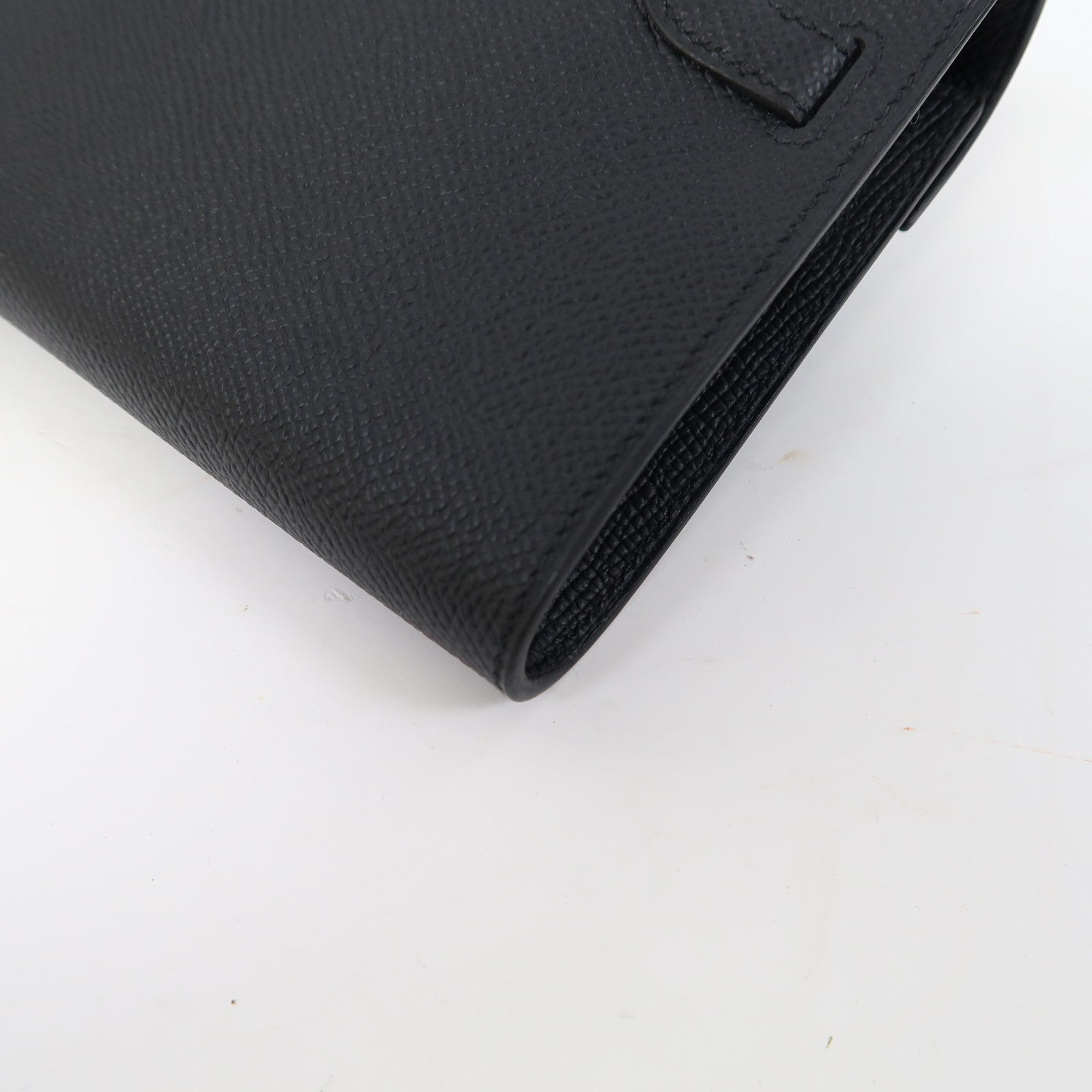 HERMES Epsom皮革Kelly To Go金扣肩背袋黑色