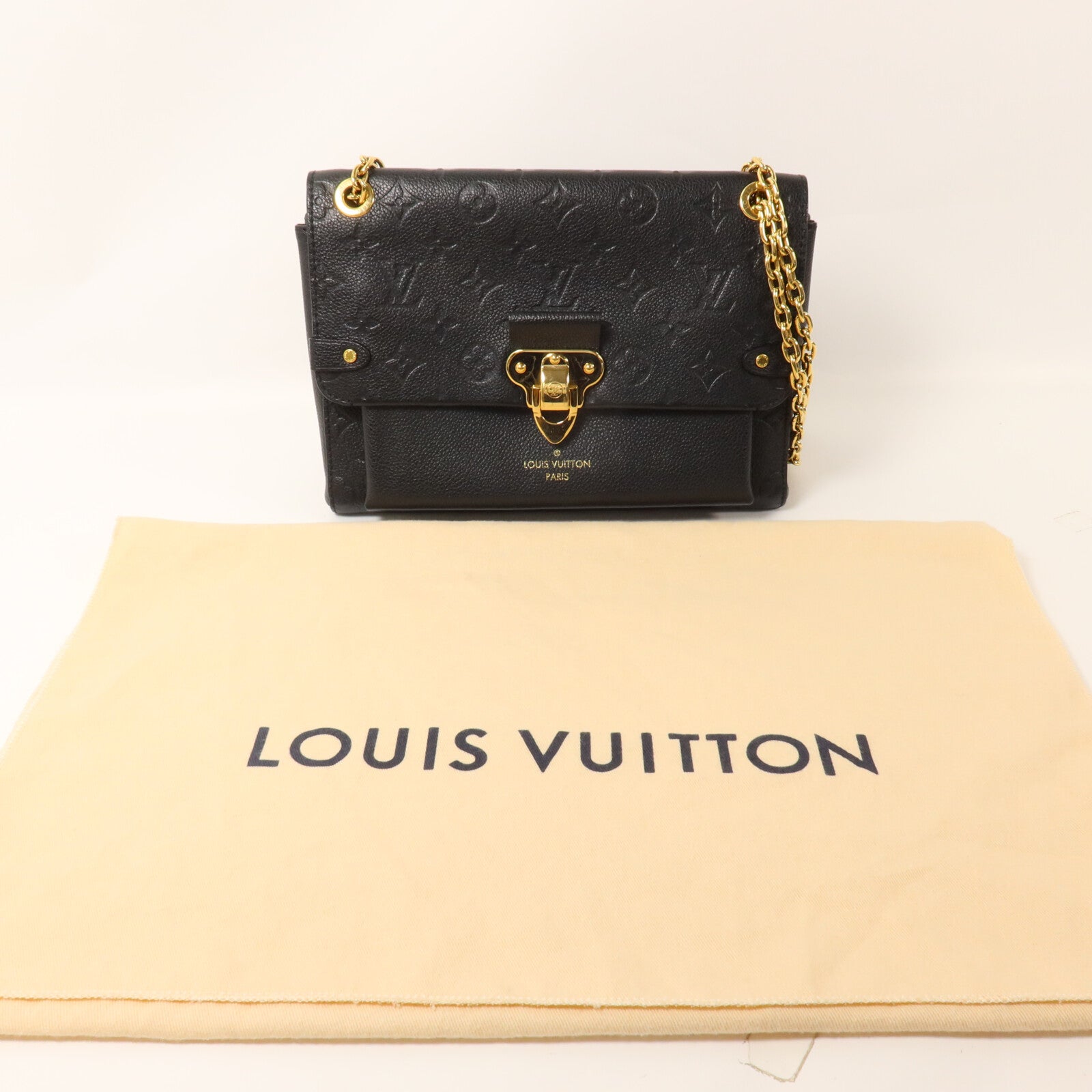 LOUIS VUITTON Monogram Empreinte Vavin PM鏈帶肩背袋