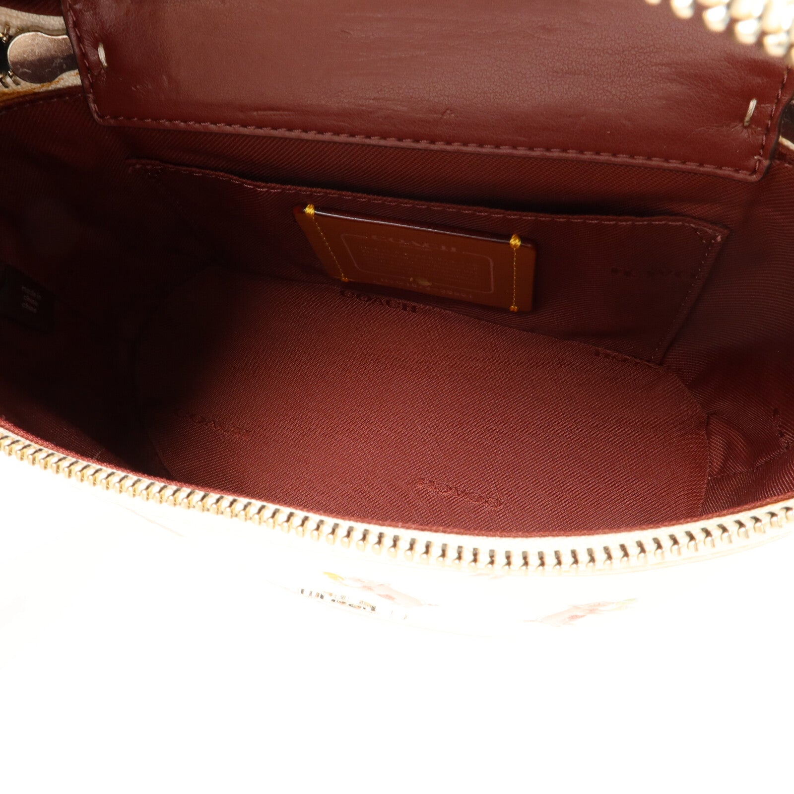 COACH 牛皮皮革Trail Bag With Party Pig Print手挽肩背兩用袋