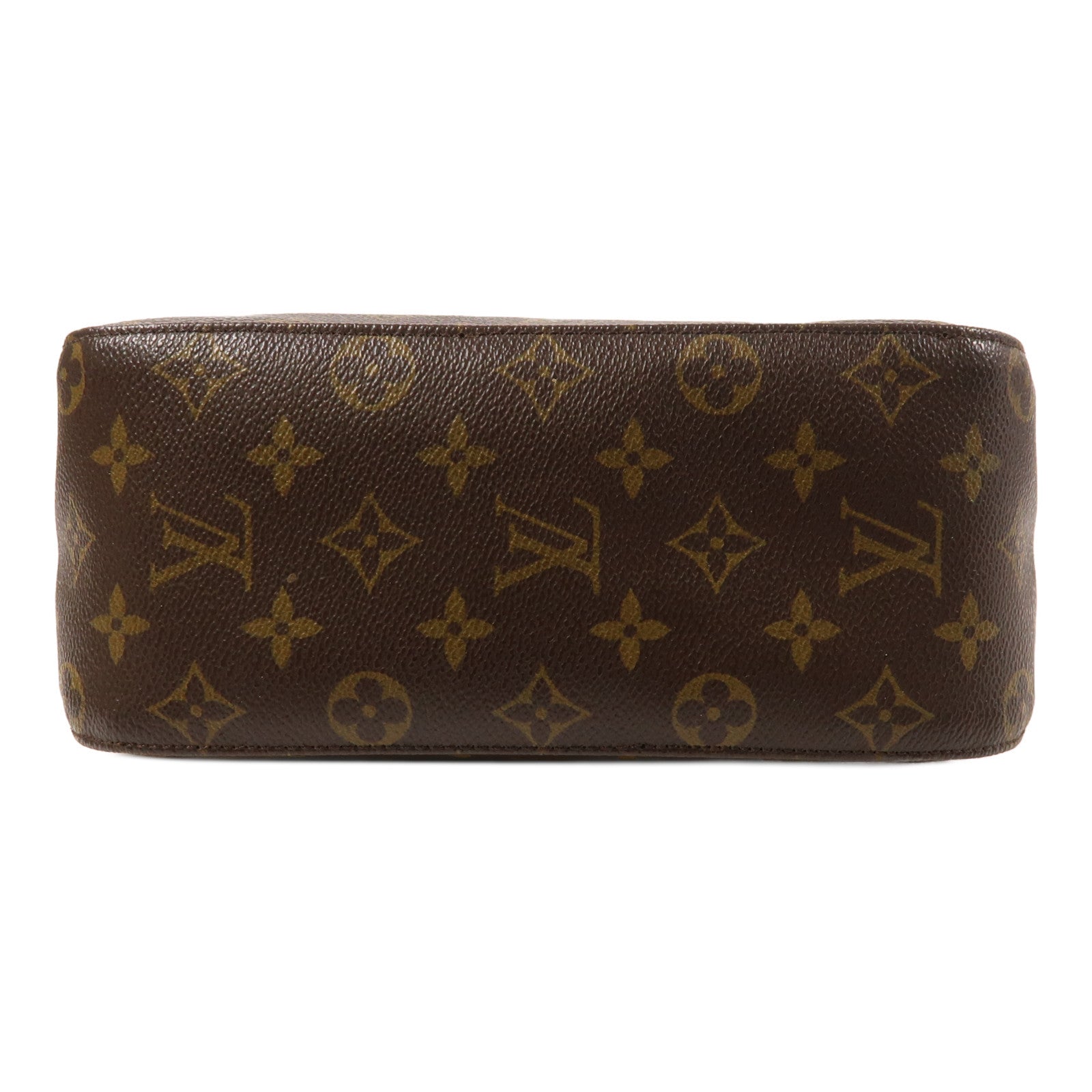LOUIS VUITTON Monogram Looping MM金扣肩背袋棕色