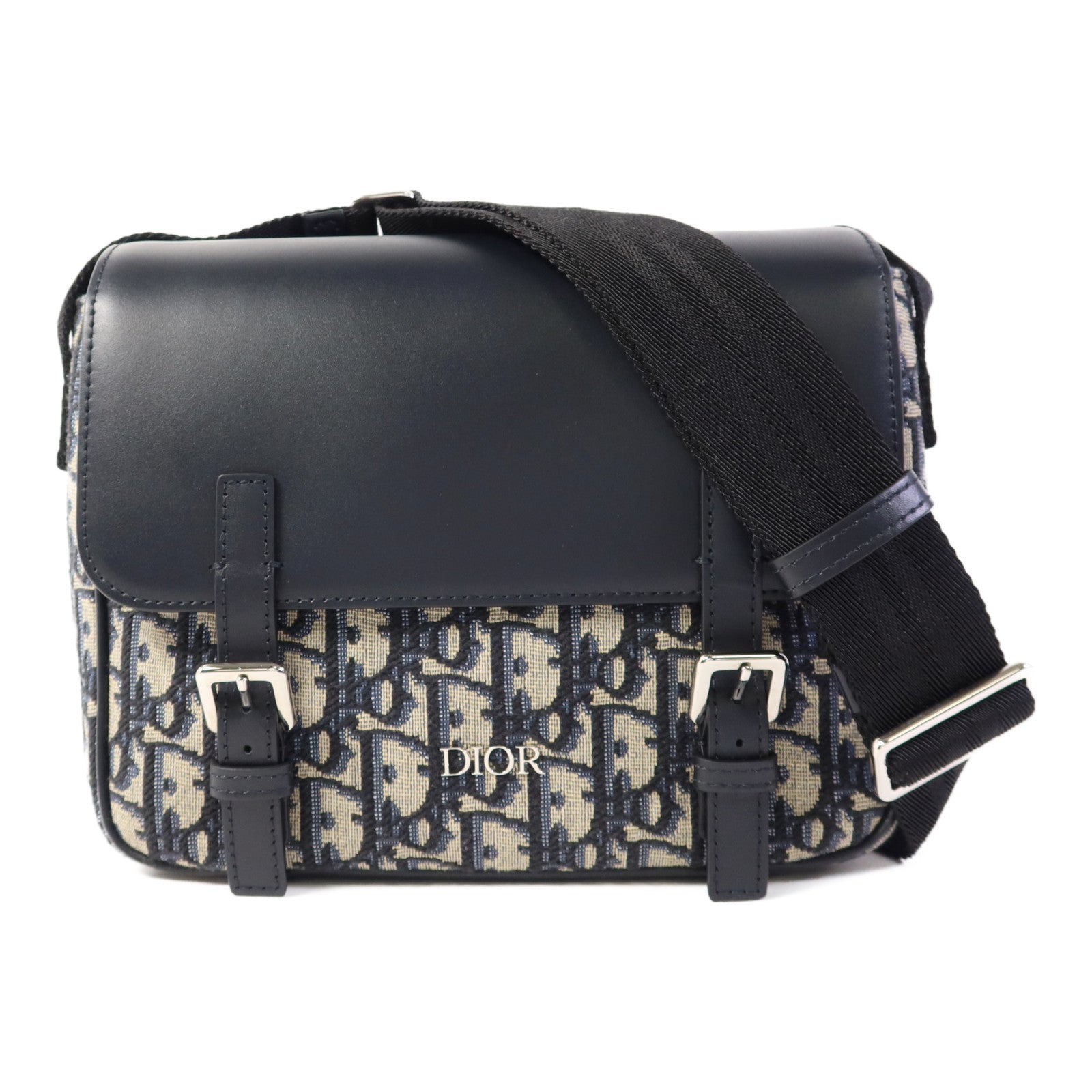 Dior 帆布Kids' Messenger Bag銀扣肩背袋