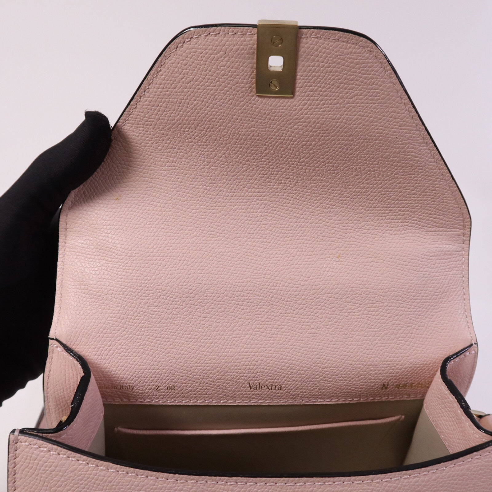 SELECTION 牛皮皮革Valextra Small Iside Tote Bag金扣手挽肩背兩用袋