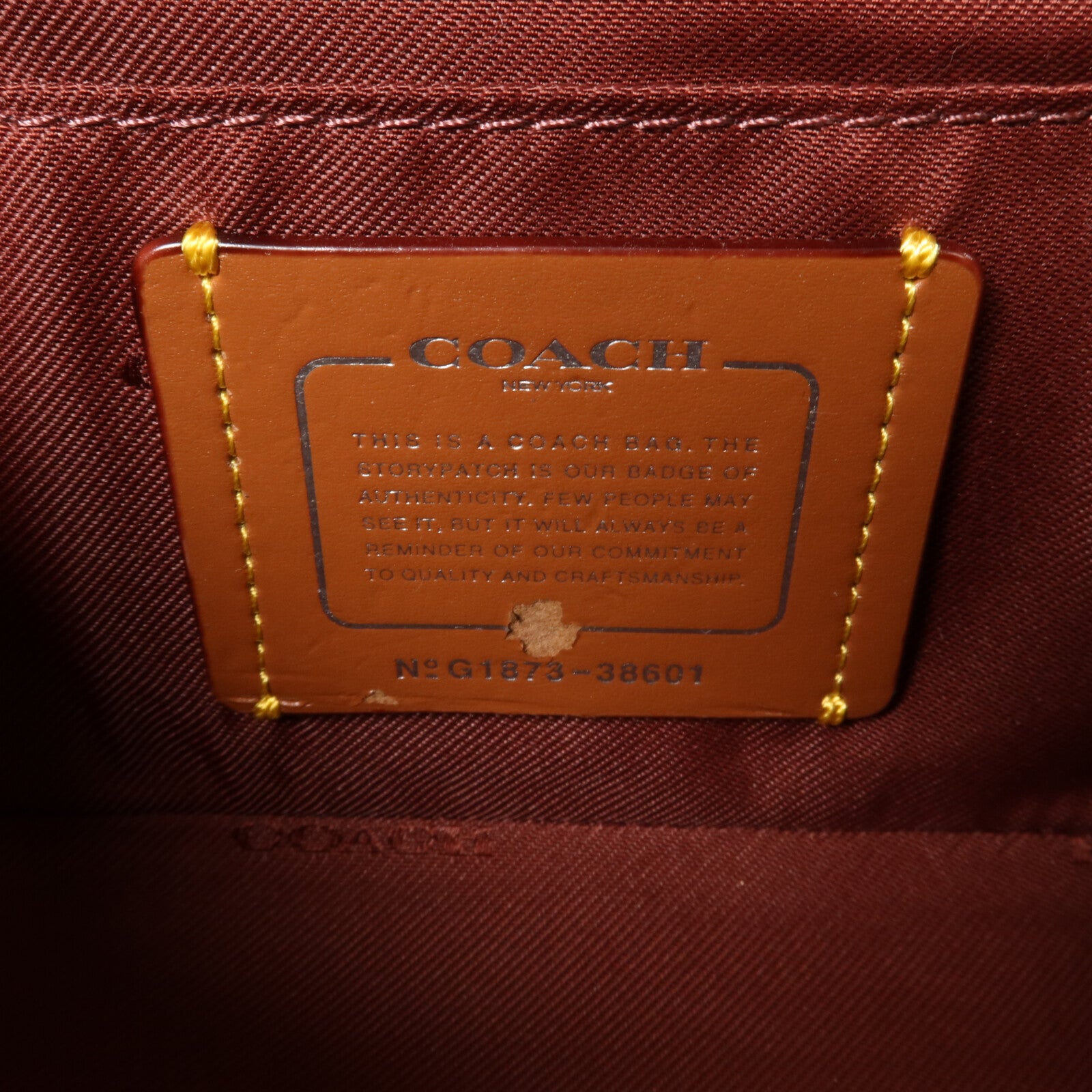 COACH 牛皮皮革Trail Bag With Party Pig Print手挽肩背兩用袋