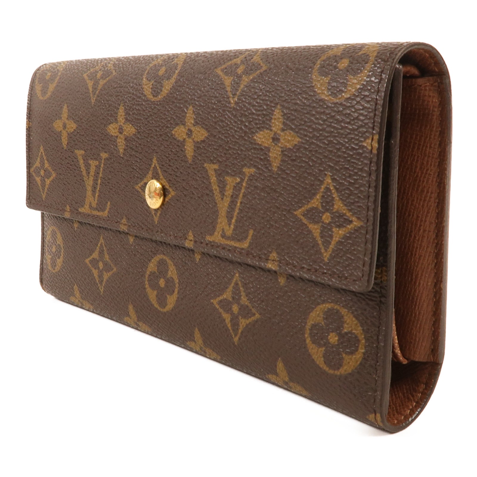 LOUIS VUITTON Monogram Long Wallet金扣長錢包