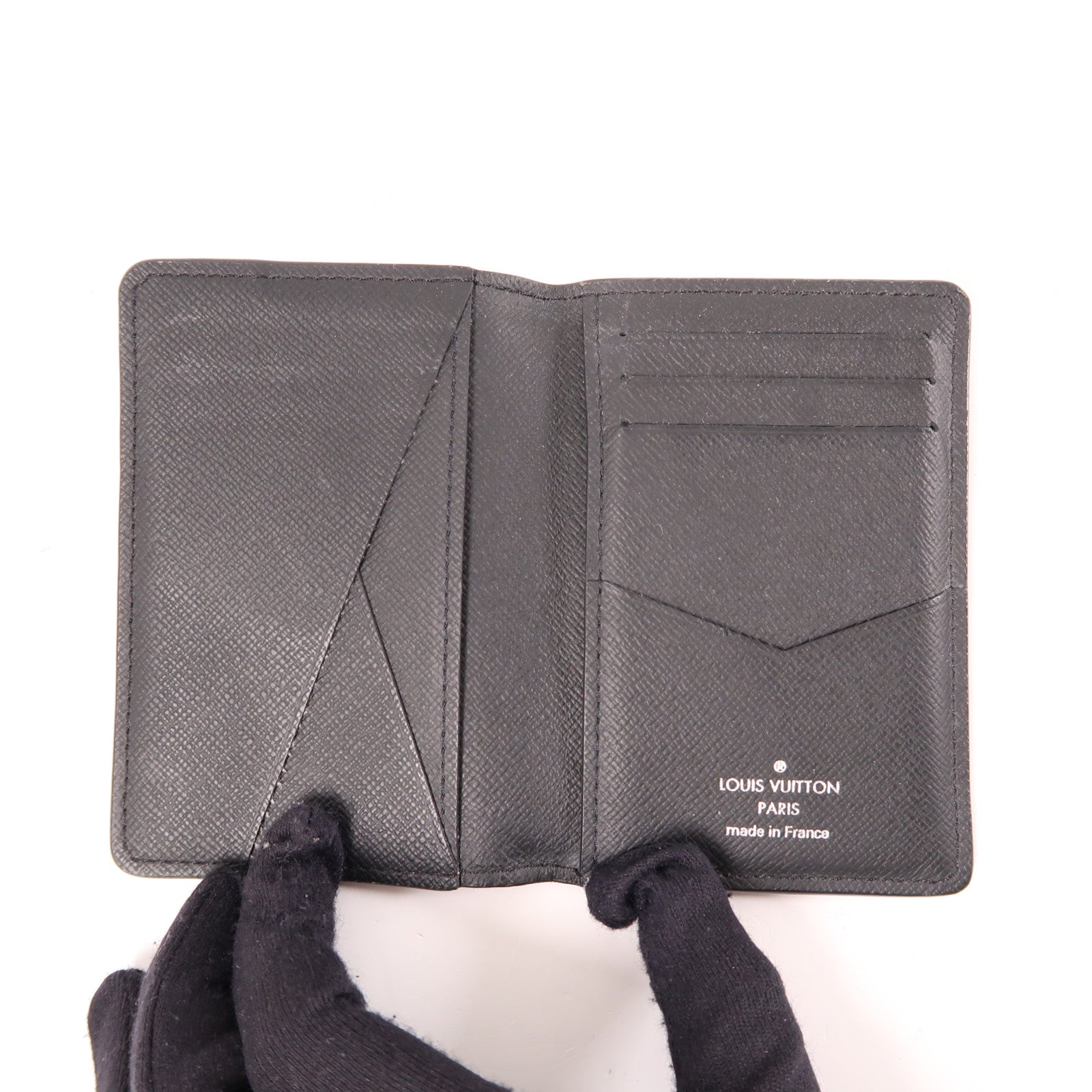 LOUIS VUITTON Monogram Card Case卡片套深灰色
