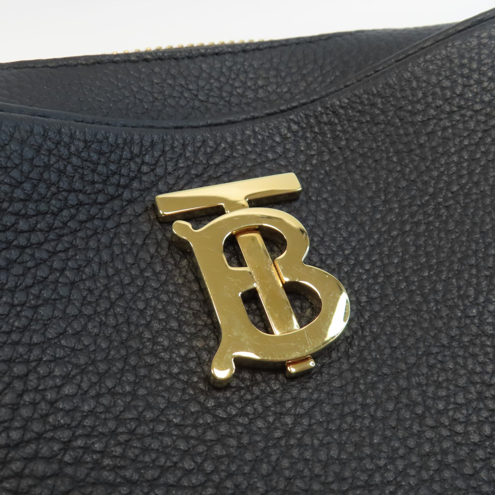 BURBERRY 牛皮皮革Smau Camera Bag金扣肩背袋黑色