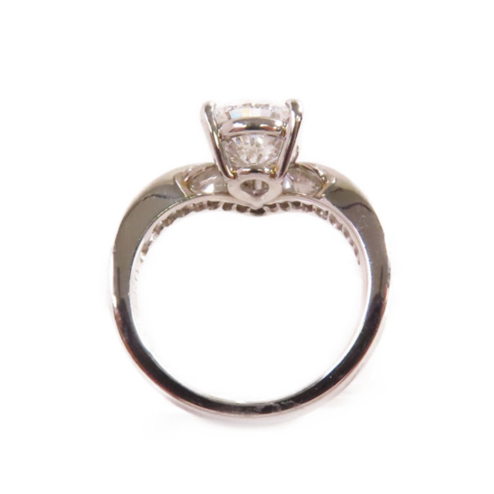 JEWELRY (PRICE DOWN) 2.032ct Diamond 0.33ct Diamond Ring PT900 Platinum US#4.5