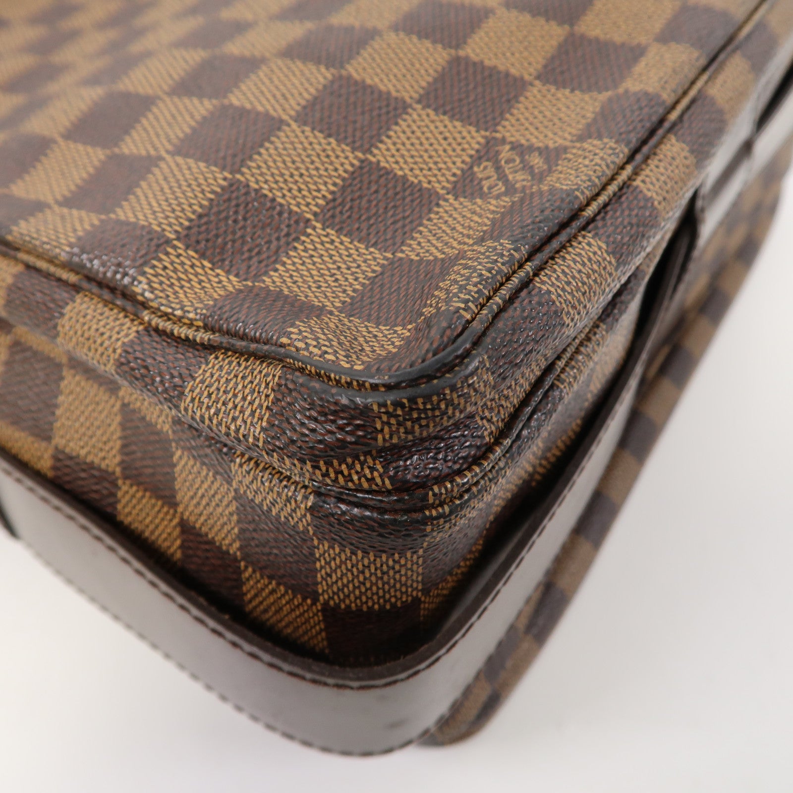 LOUIS VUITTON 【激減優惠】Damier Ebene Naviglio金扣肩背袋啡色