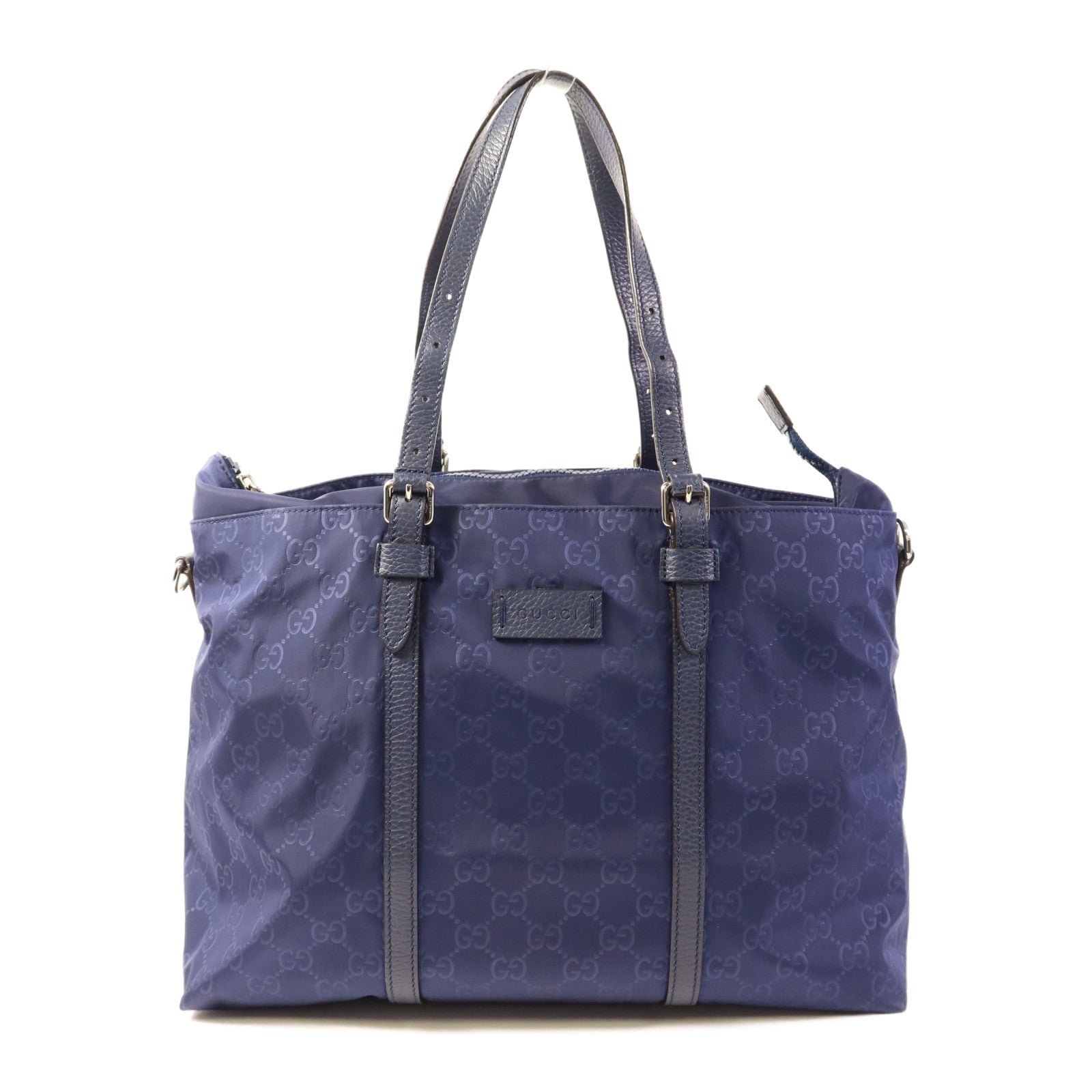 GUCCI 尼龍Tote Bag銀扣手挽袋