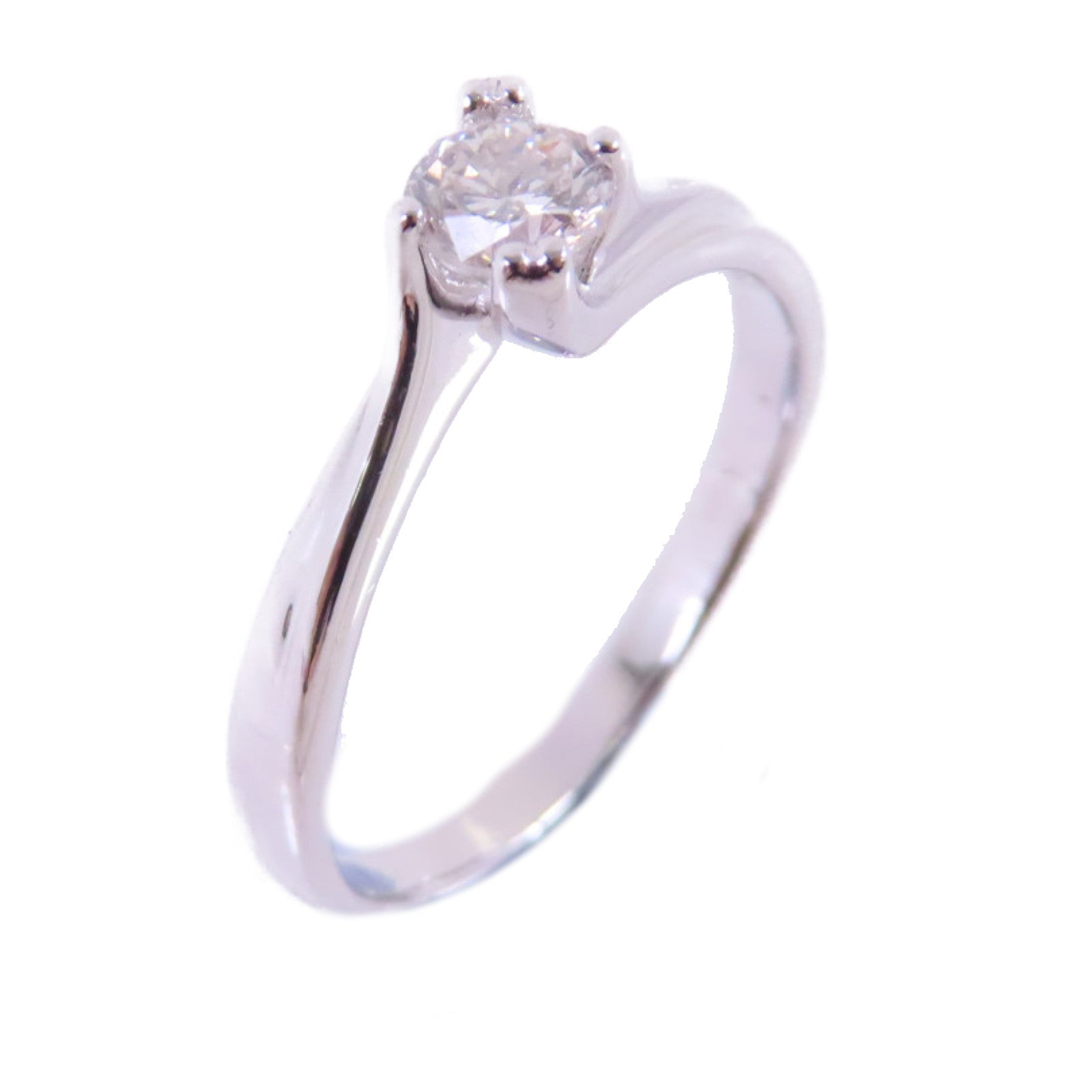 JEWELRY 【激減優惠】PT900鉑金Diamond Ring 0.36ct鑽石戒指US#7.5