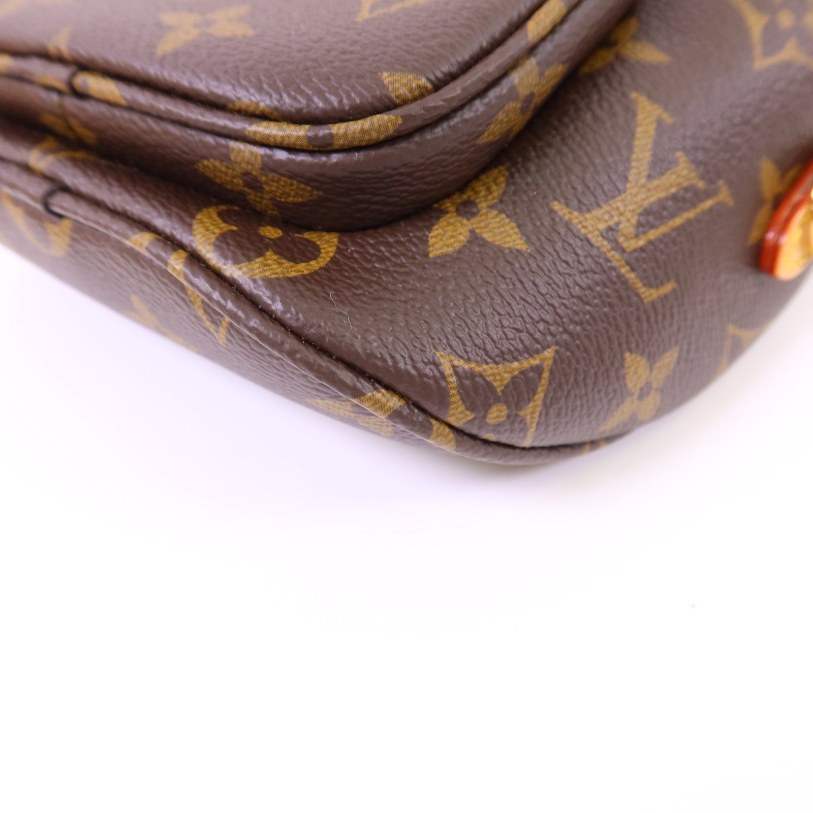LOUIS VUITTON Monogram Mini Bumbag金扣手挽肩背兩用袋棕色