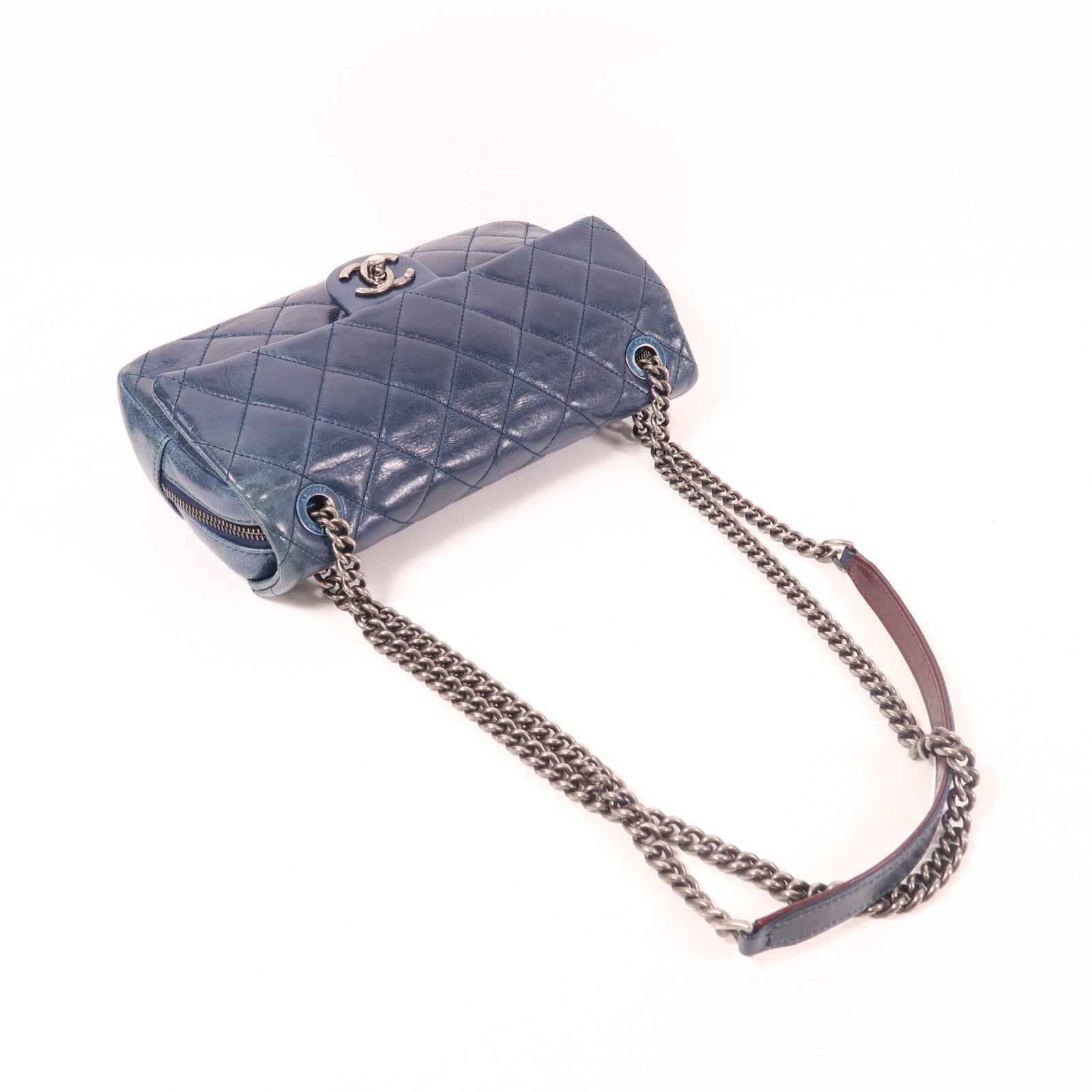 CHANEL 牛皮皮革Chain Shoulder鏈帶肩背袋