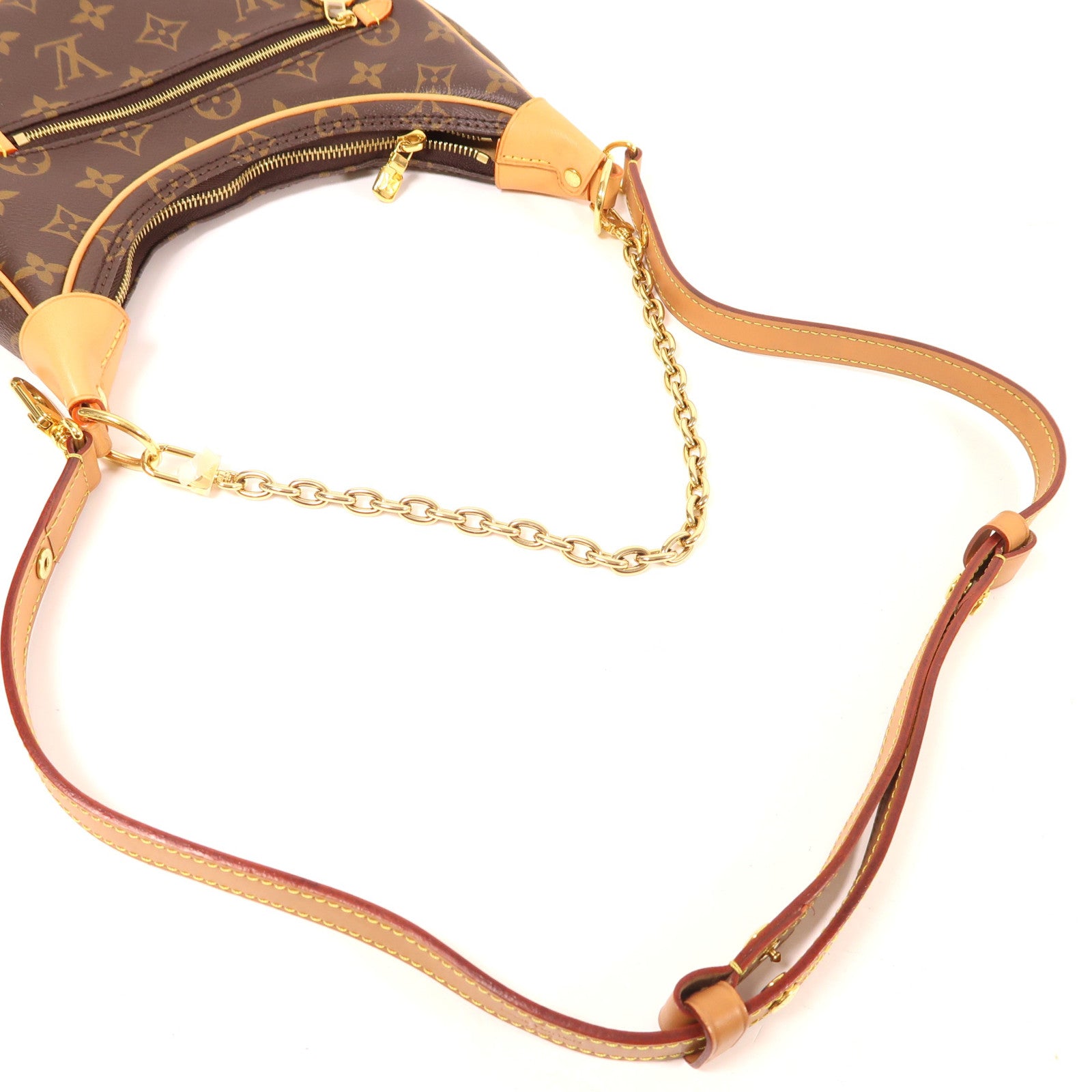 LOUIS VUITTON LV GHW Loop 2 Way Shoulder Bag M81098 Monogram Brown