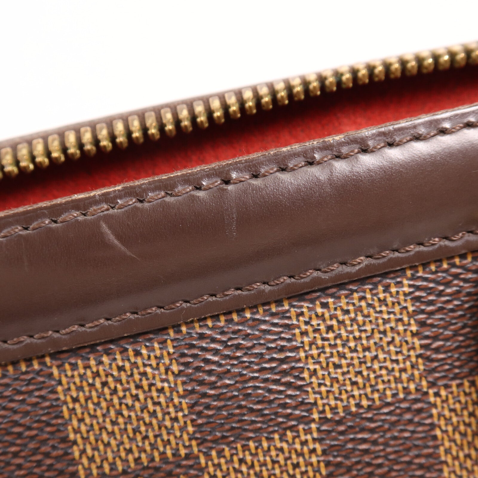 LOUIS VUITTON Damier Trevi PM金扣手挽肩背兩用袋