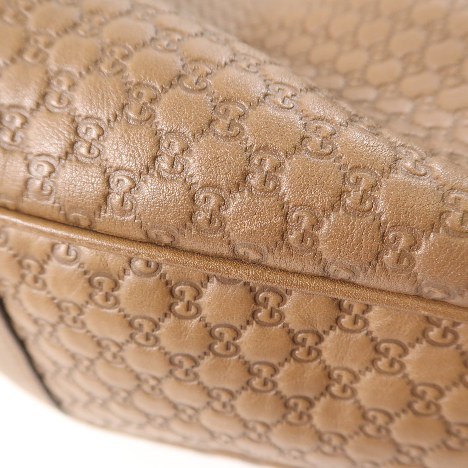 GUCCI GG SHW Shoulder Bag 309618 Calfskin Leather Brown