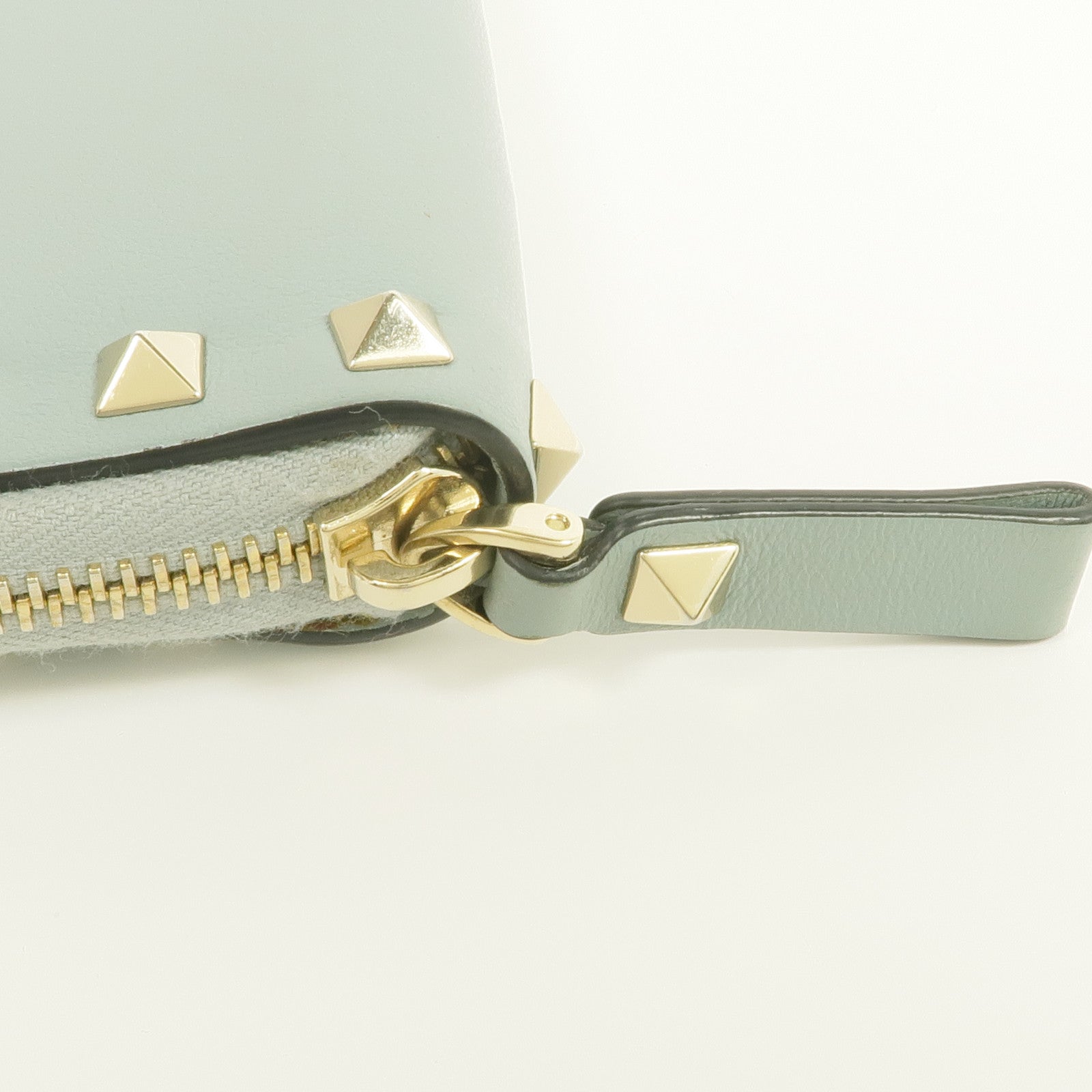 Valentino 皮革Card/Coin Case金扣零錢包/卡片套