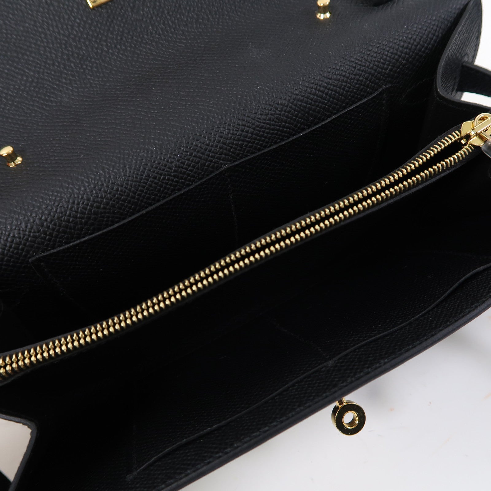 HERMES Epsom皮革Kelly To Go金扣肩背袋黑色