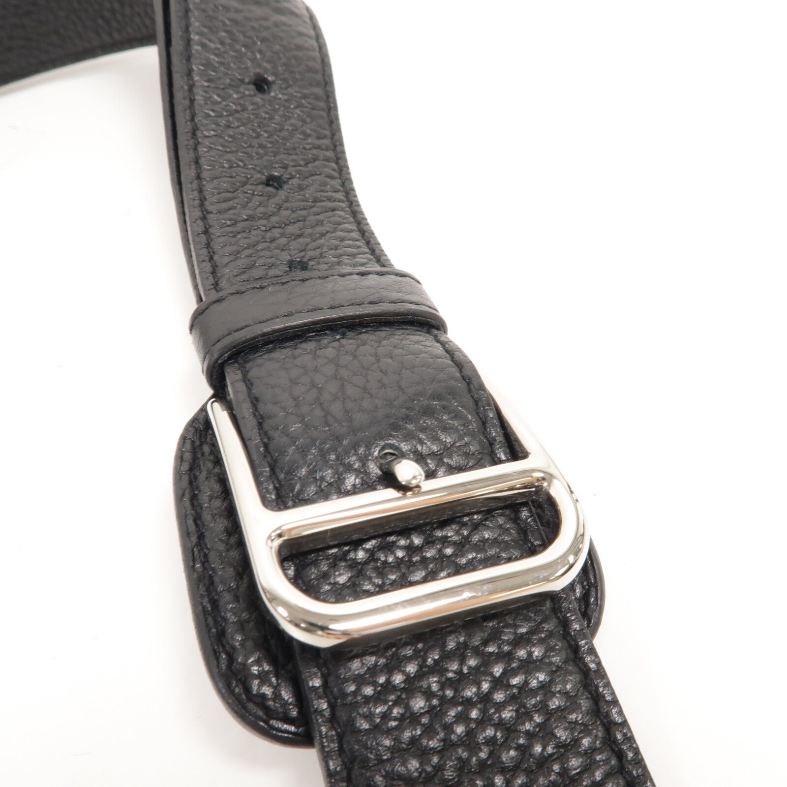 HERMES Togo皮革Steve肩背袋Noir