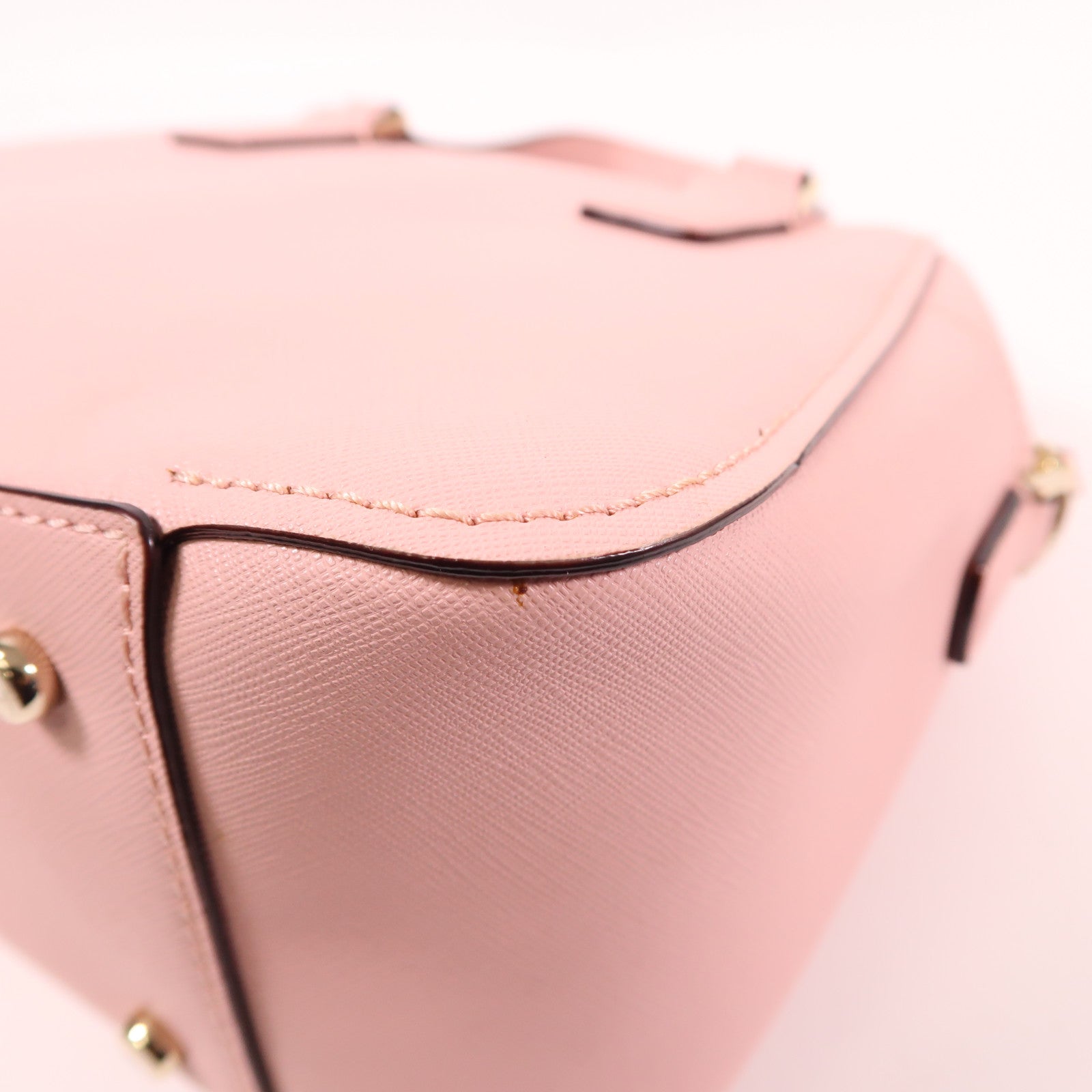 Kate Spade GHW 2 Way Shoulder Bag Calfskin Leather Pink