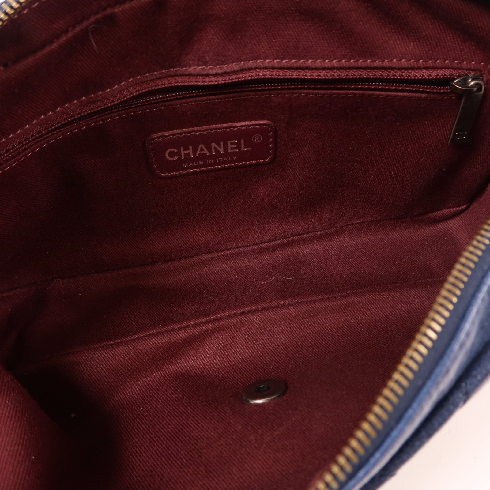 CHANEL 牛皮皮革Chain Shoulder鏈帶肩背袋
