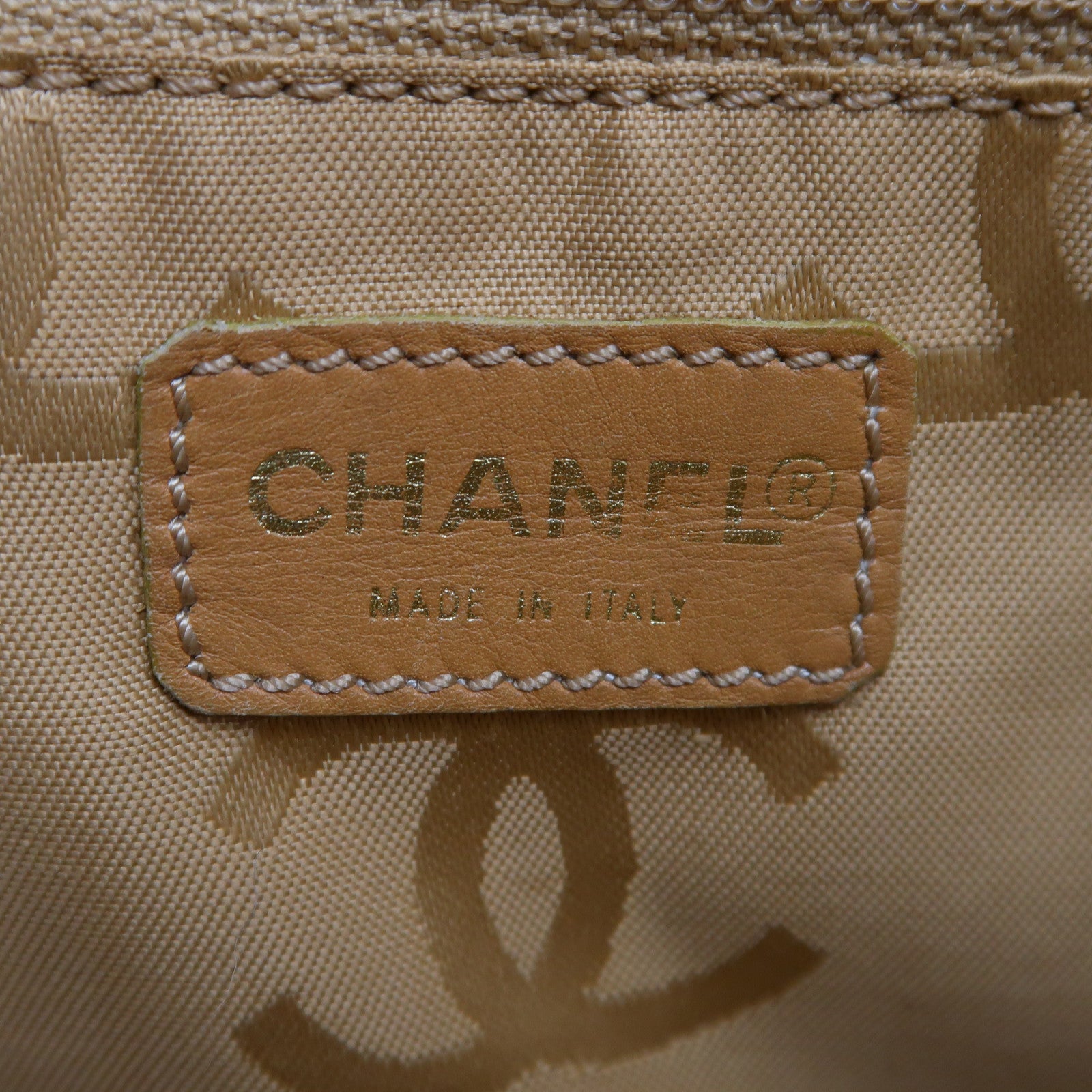 CHANEL 【激減優惠】菱格牛皮皮革Handbag金扣手挽袋啡色