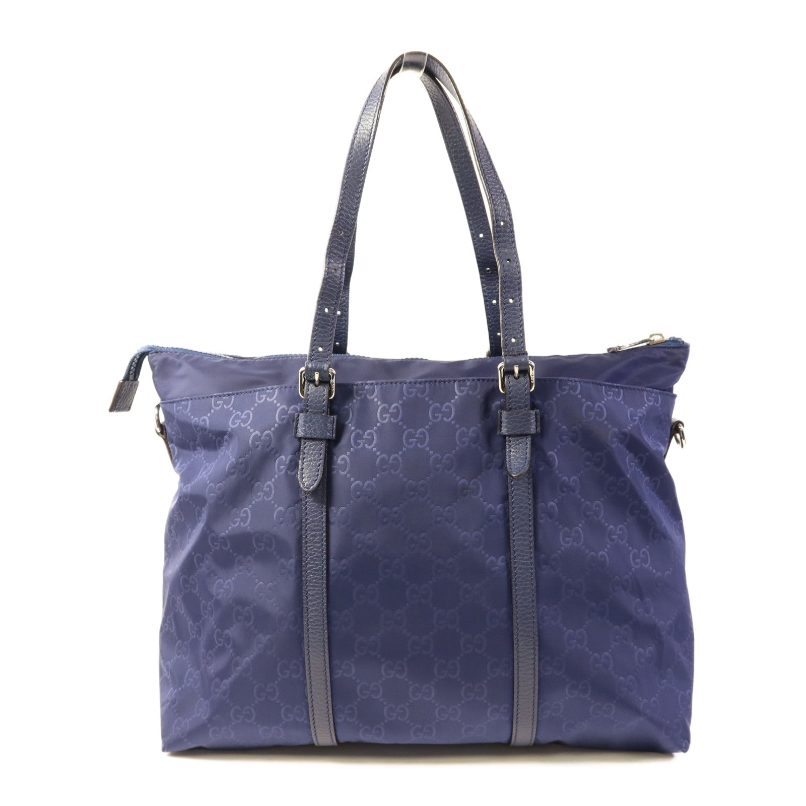 GUCCI 尼龍Tote Bag銀扣手挽袋