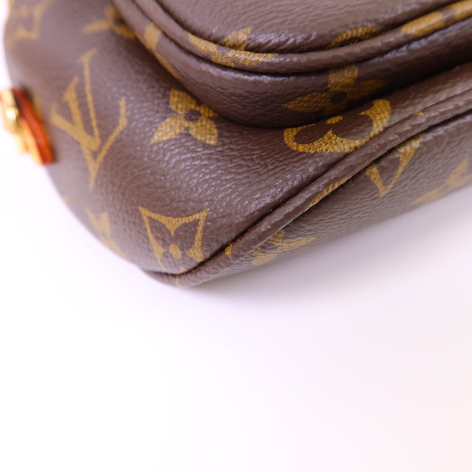 LOUIS VUITTON Monogram Mini Bumbag金扣手挽肩背兩用袋棕色