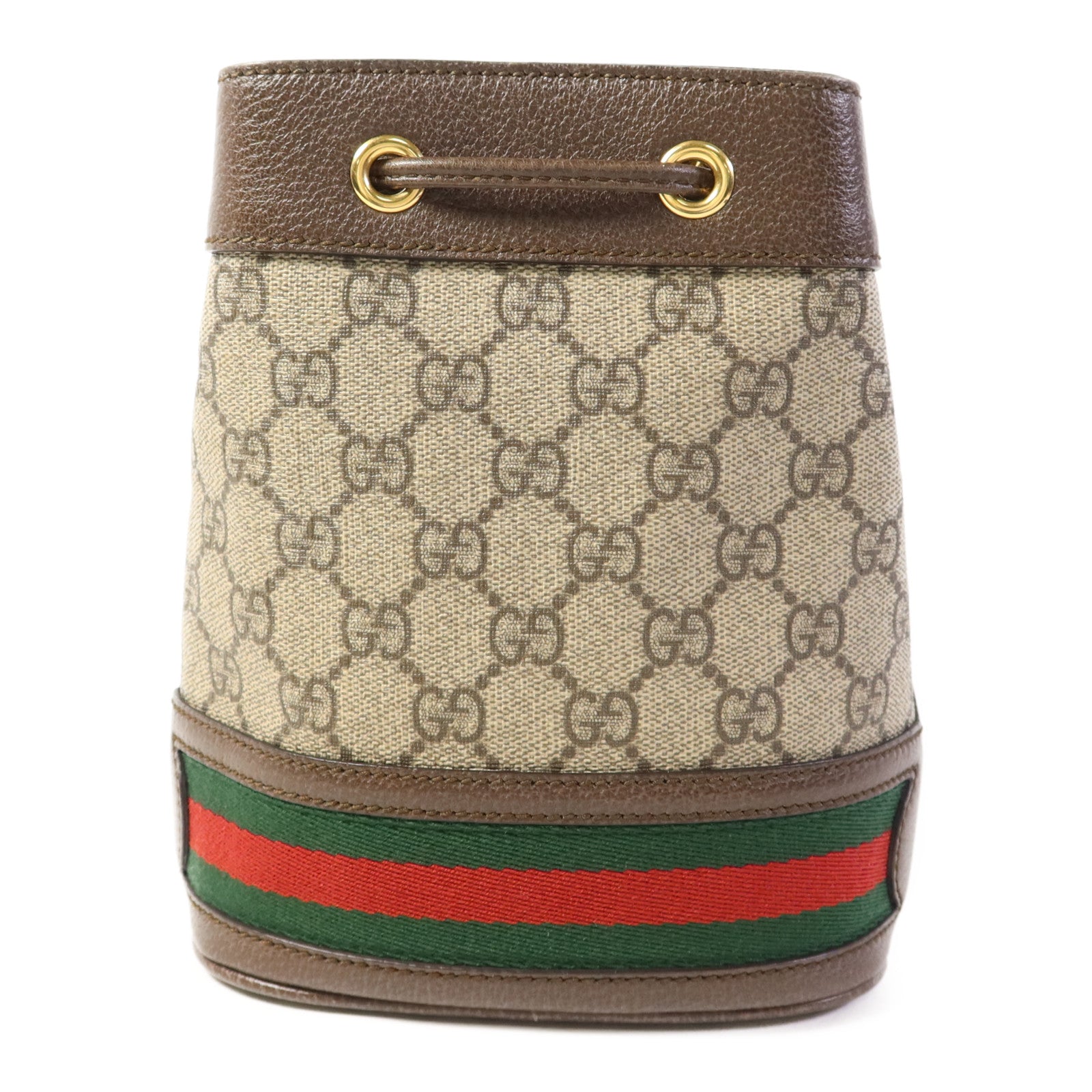 GUCCI 塗層帆布Ophidia Bucket Bag金扣肩背袋