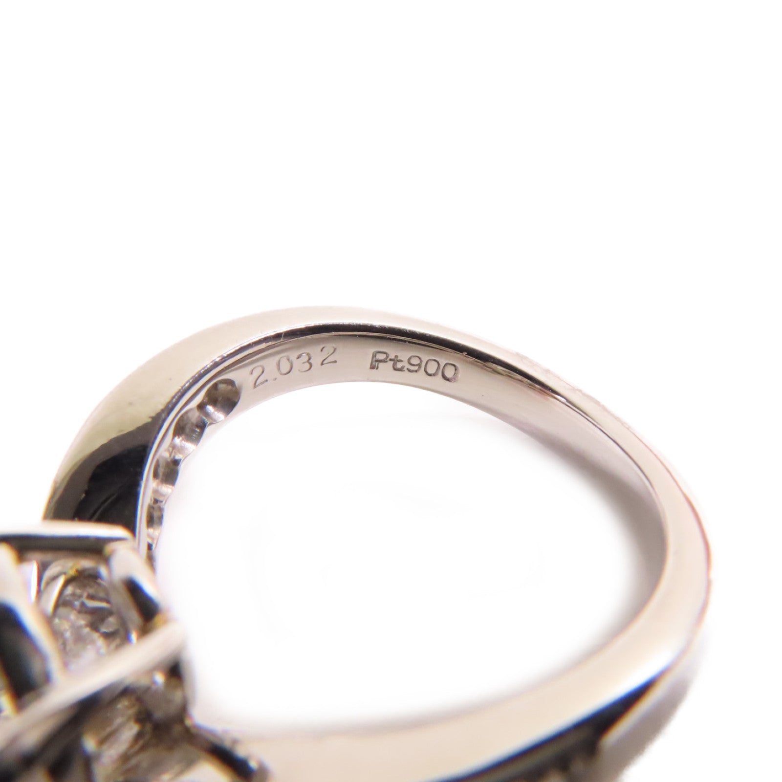 JEWELRY 【激減優惠】PT900鉑金/2.032ct鑚石/0.33ct鑚石Diamond Ring戒指US#4.5