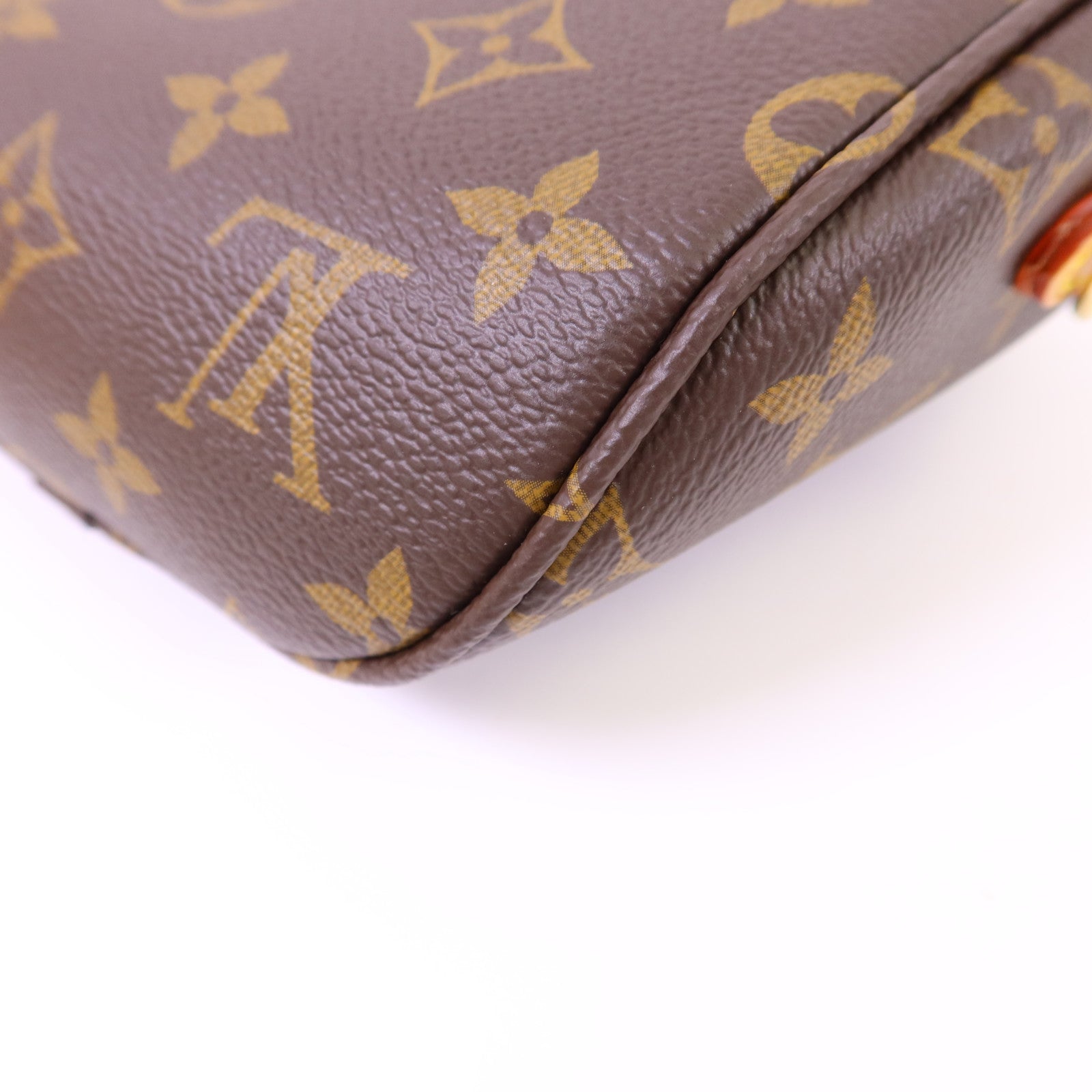 LOUIS VUITTON Monogram Mini Bumbag金扣手挽肩背兩用袋棕色