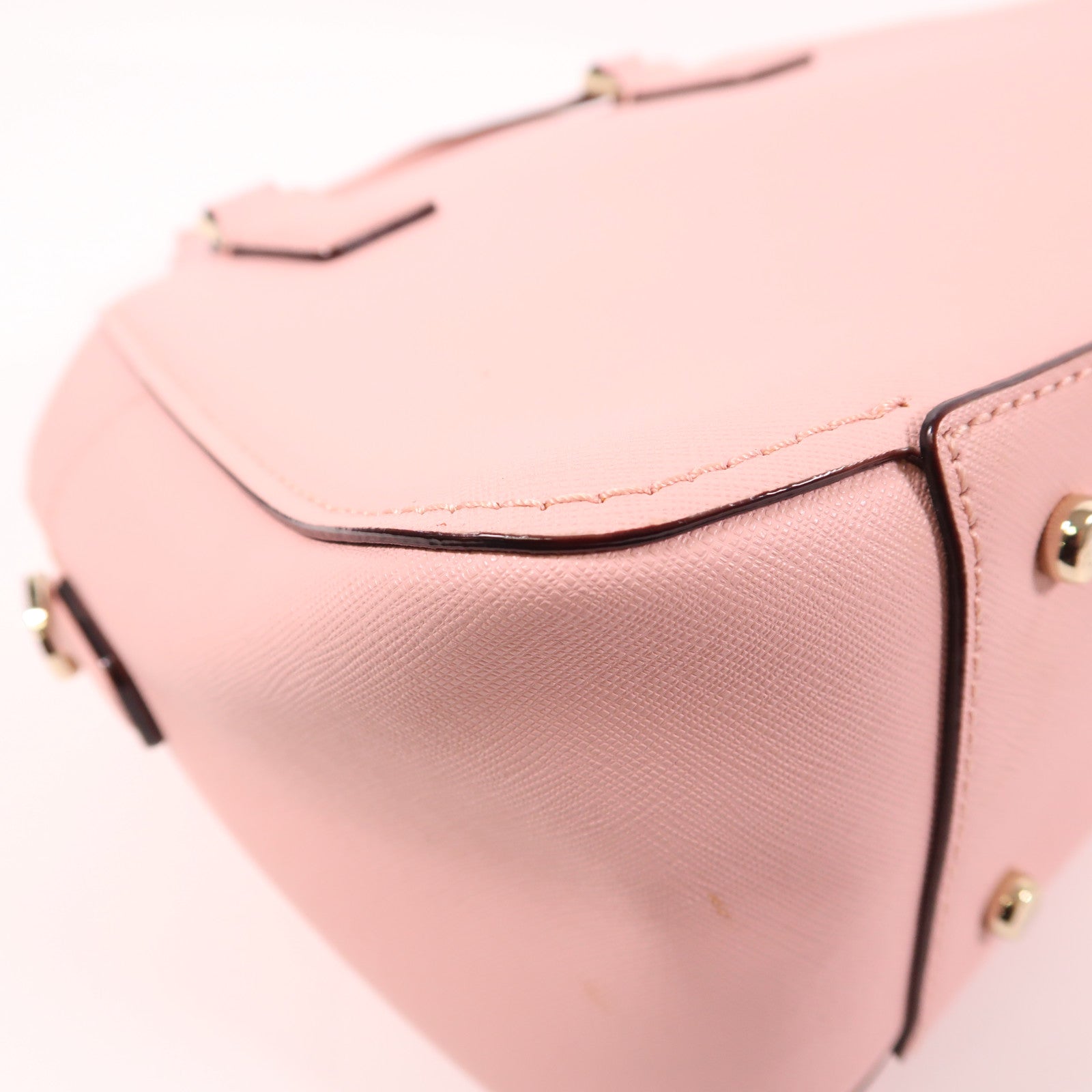 Kate Spade GHW 2 Way Shoulder Bag Calfskin Leather Pink