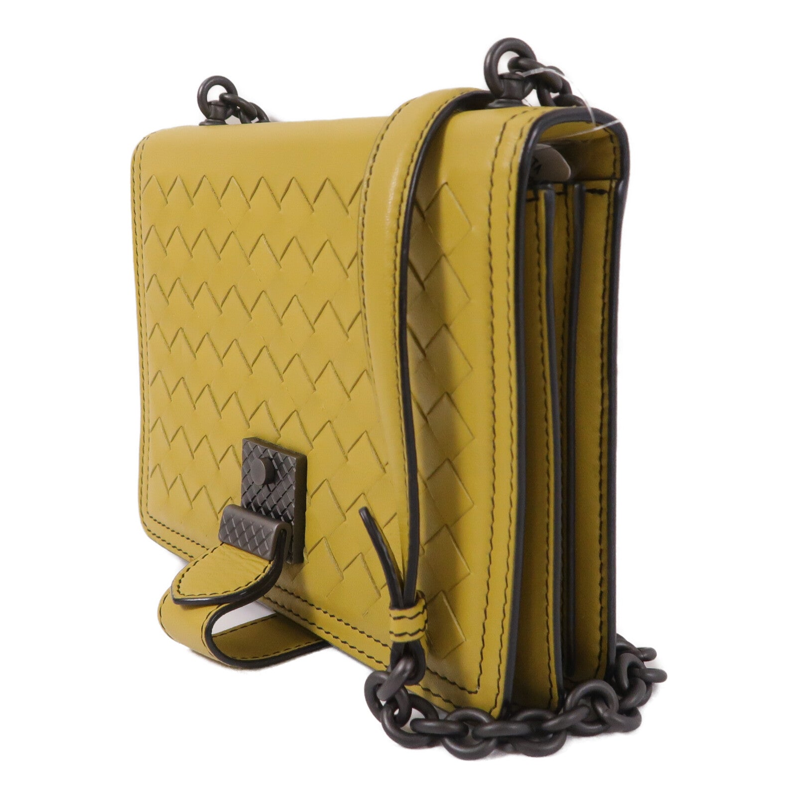 BOTTEGA VENETA 羊皮皮革Shoulder Bag鏈帶肩背袋