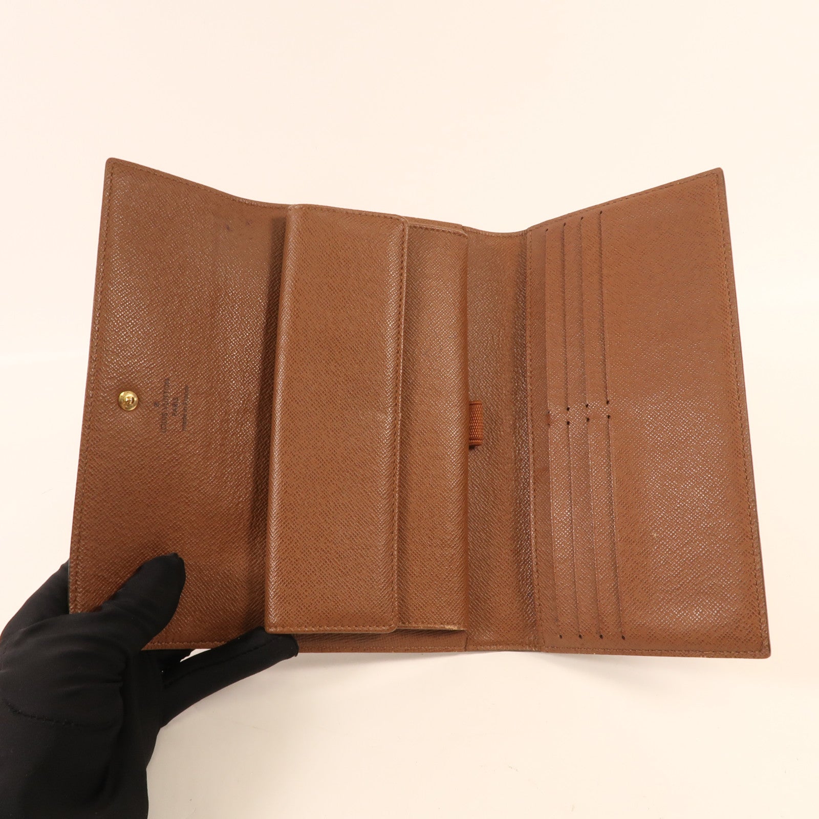 LOUIS VUITTON Monogram Long Wallet金扣長錢包