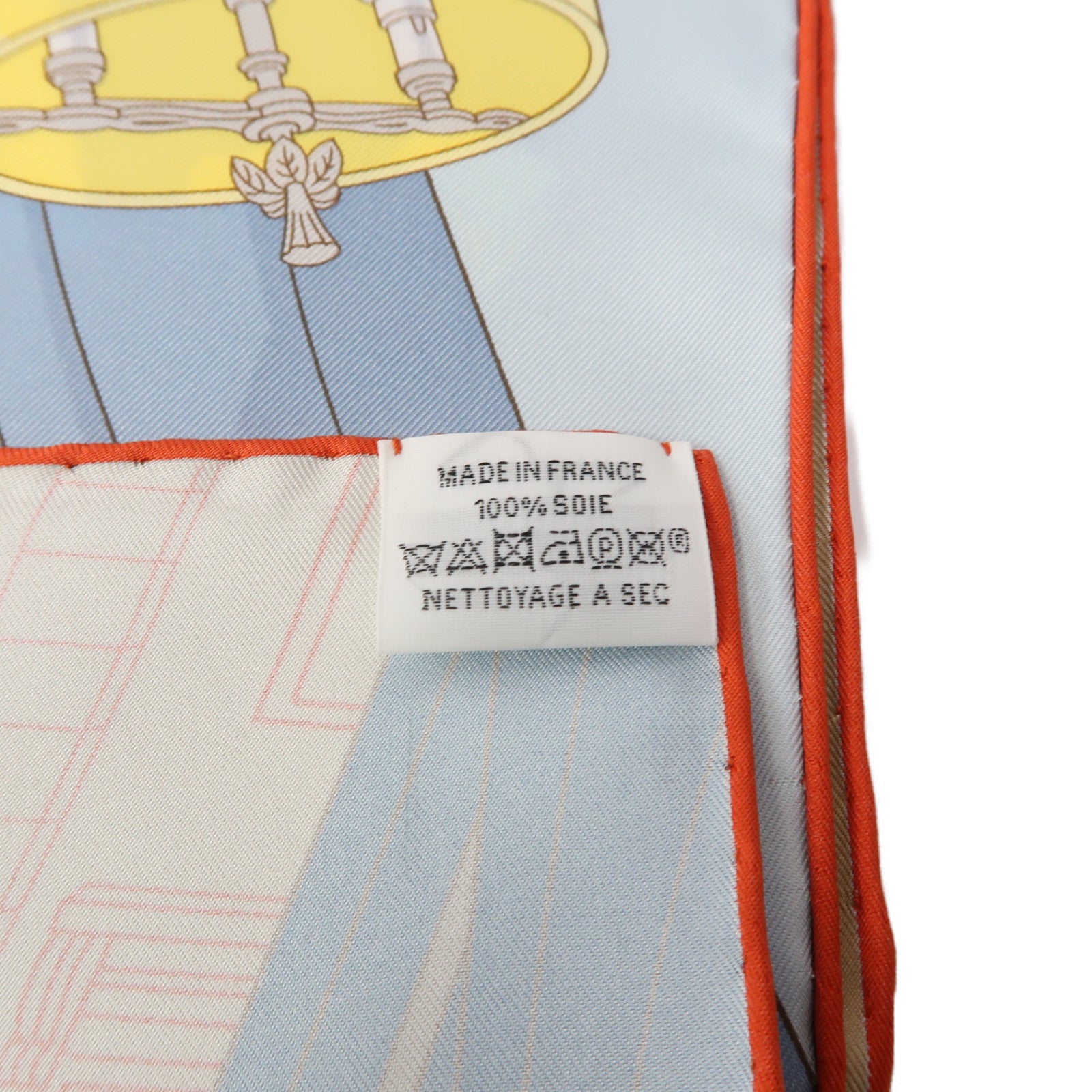 HERMES 【激減優惠】絲質Scarf圍巾米色/橙色/藍色