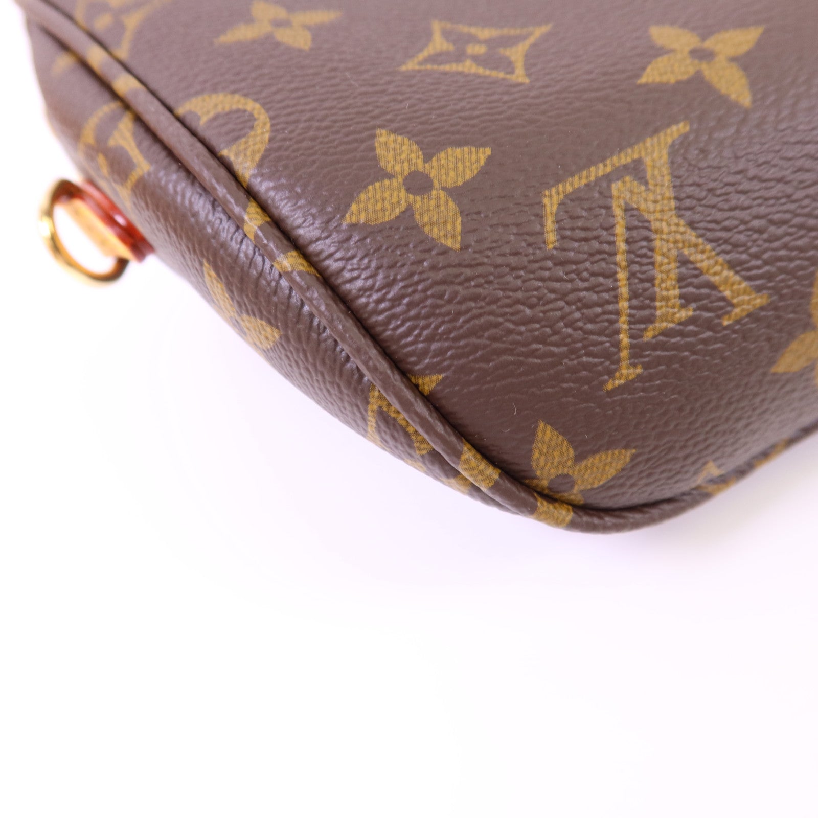 LOUIS VUITTON Monogram Mini Bumbag金扣手挽肩背兩用袋棕色