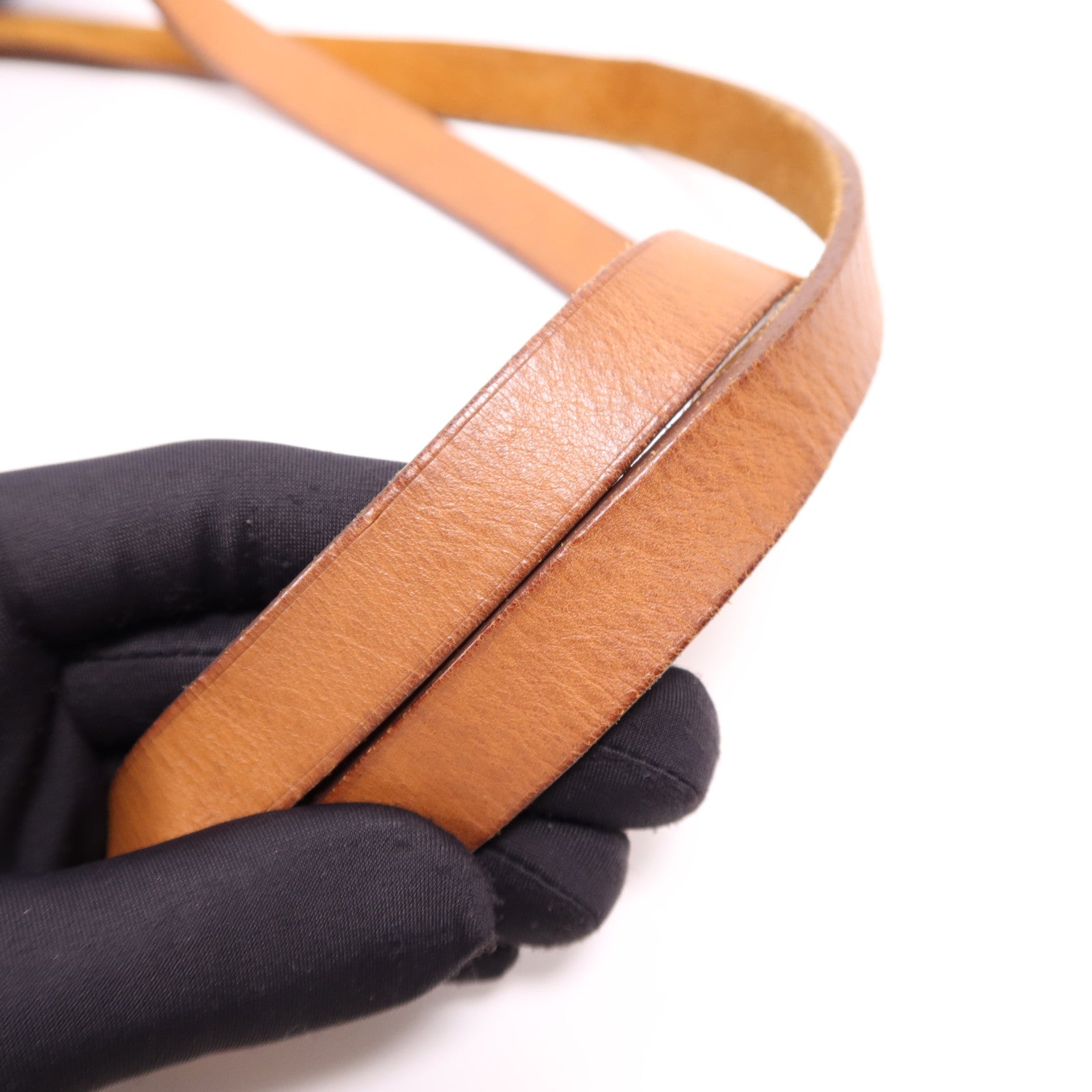 HERMES 帆布Etriviere Elan銀扣肩背袋