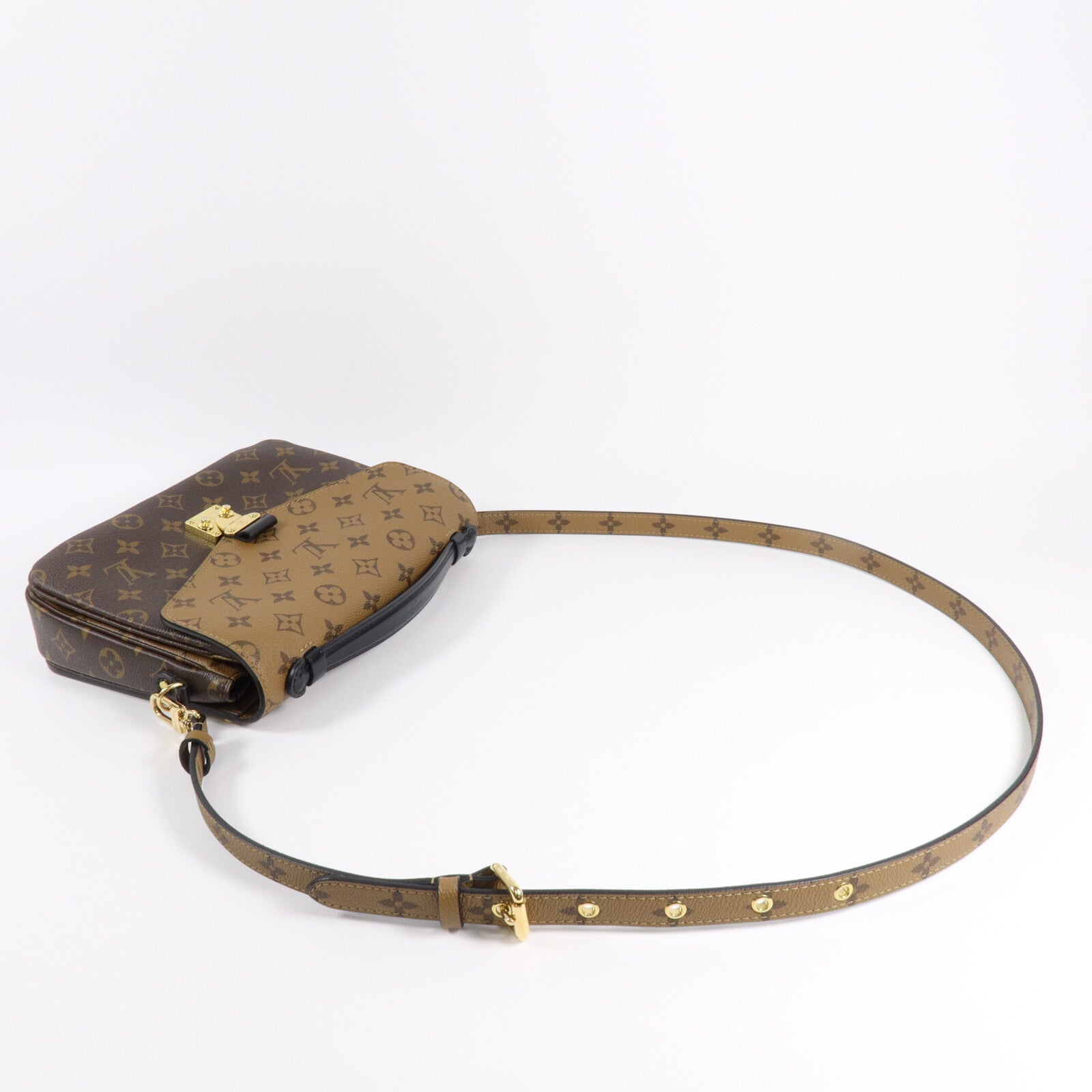 LOUIS VUITTON Monogram/Monogram Reverse Pochette Metis手挽肩背兩用袋