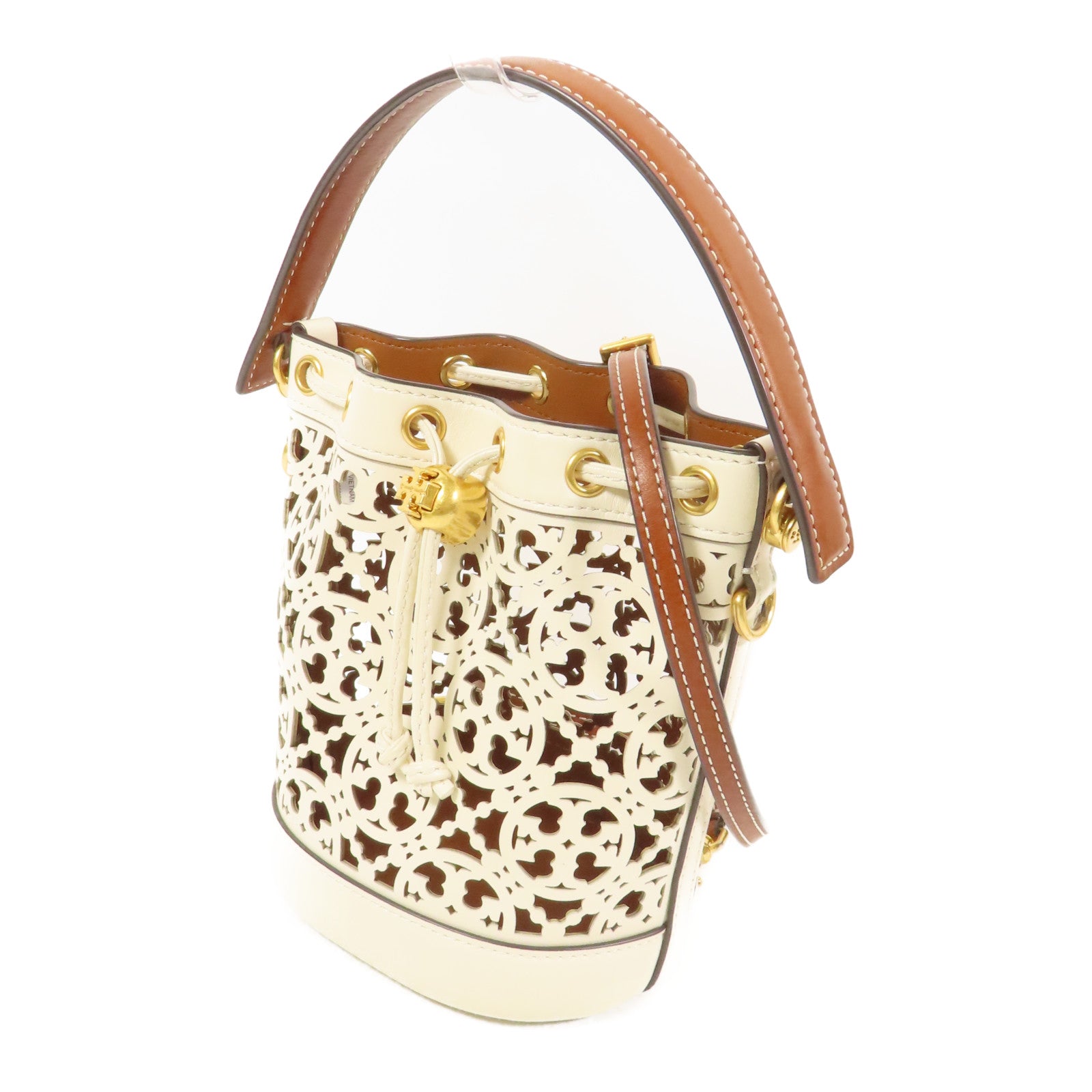 Tory Burch 牛皮皮革2 Way Shoulder金扣手挽肩背兩用袋