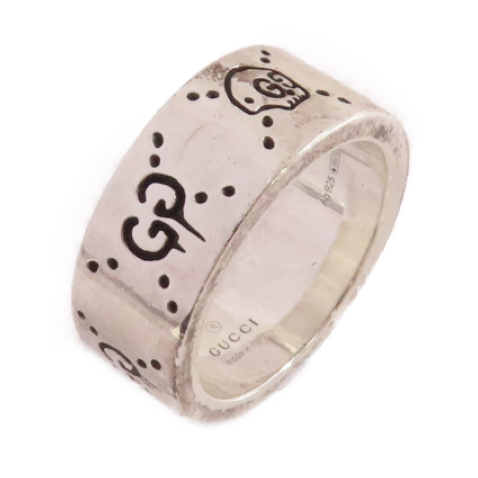 GUCCI 925純銀GucciGhost Ring戒指#18/US#8
