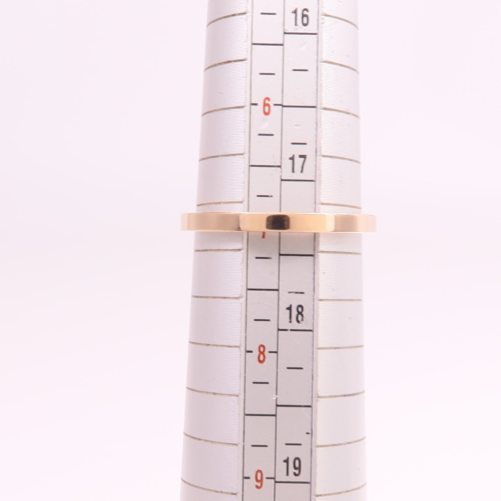 HERMES 18K玫瑰金Chaine d'ancre Contour鑽石戒指