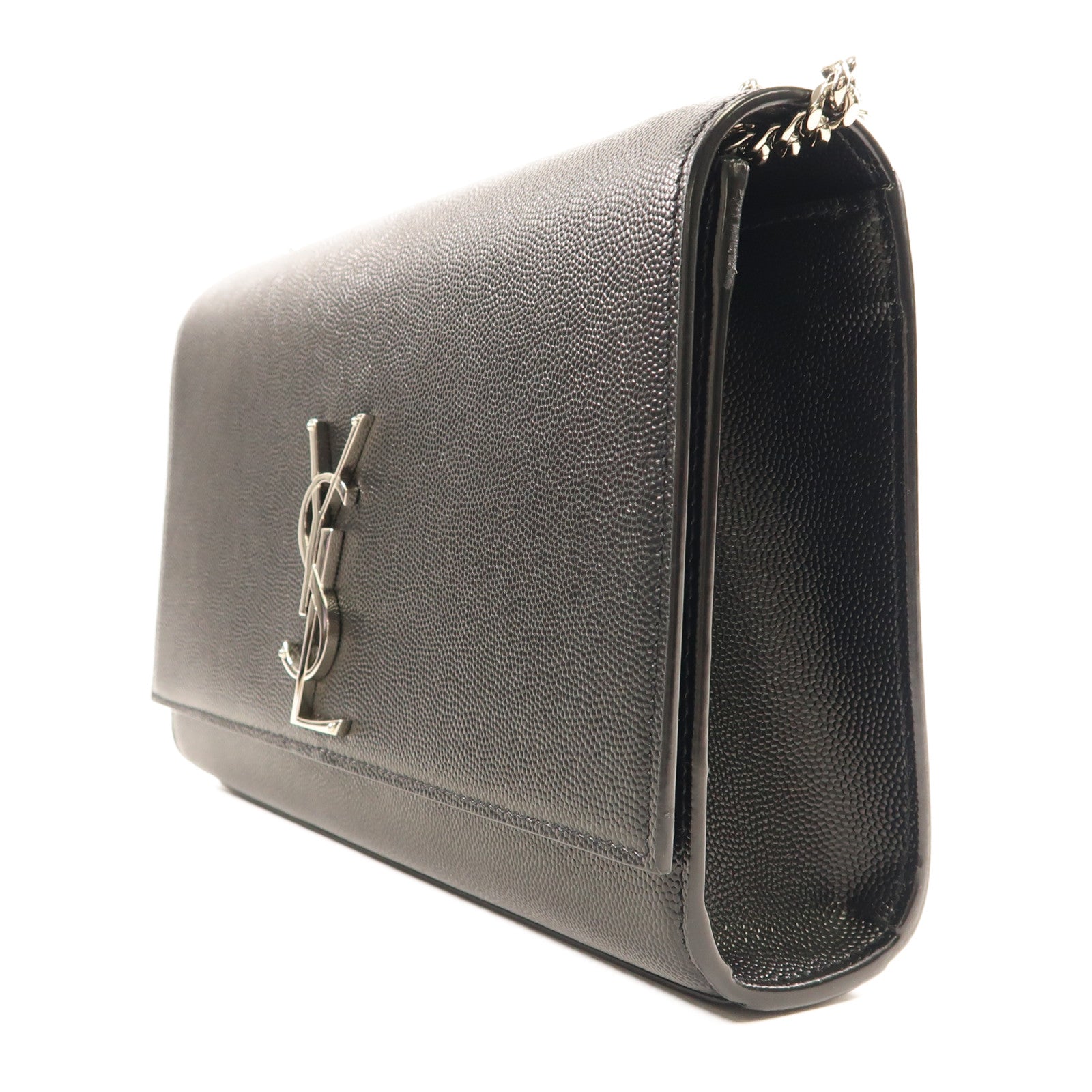 SAINT LAURENT 牛皮皮革Kate Medium銀扣肩背袋