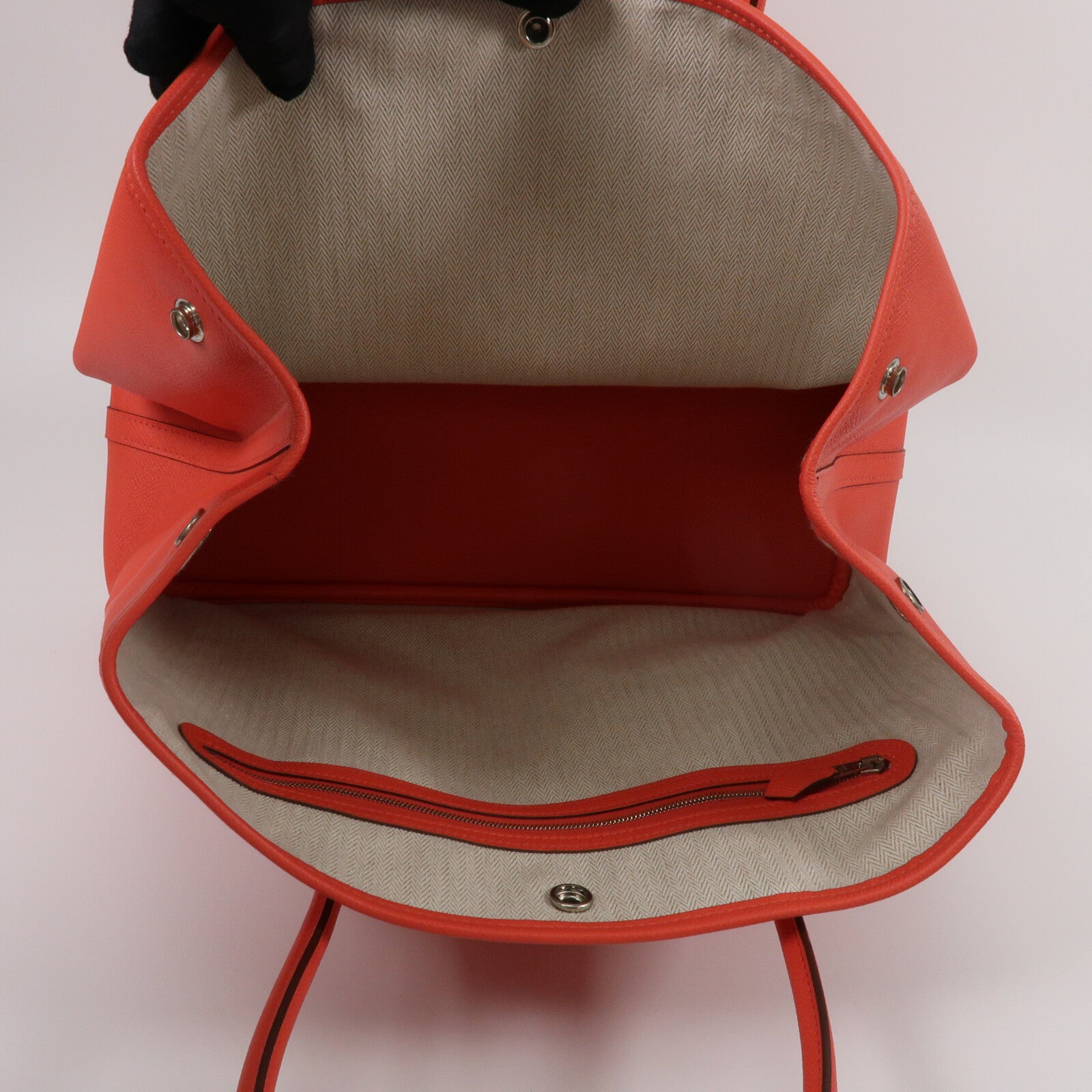 HERMES Epsom皮革Garden Party PM手挽袋Rose Jaipur