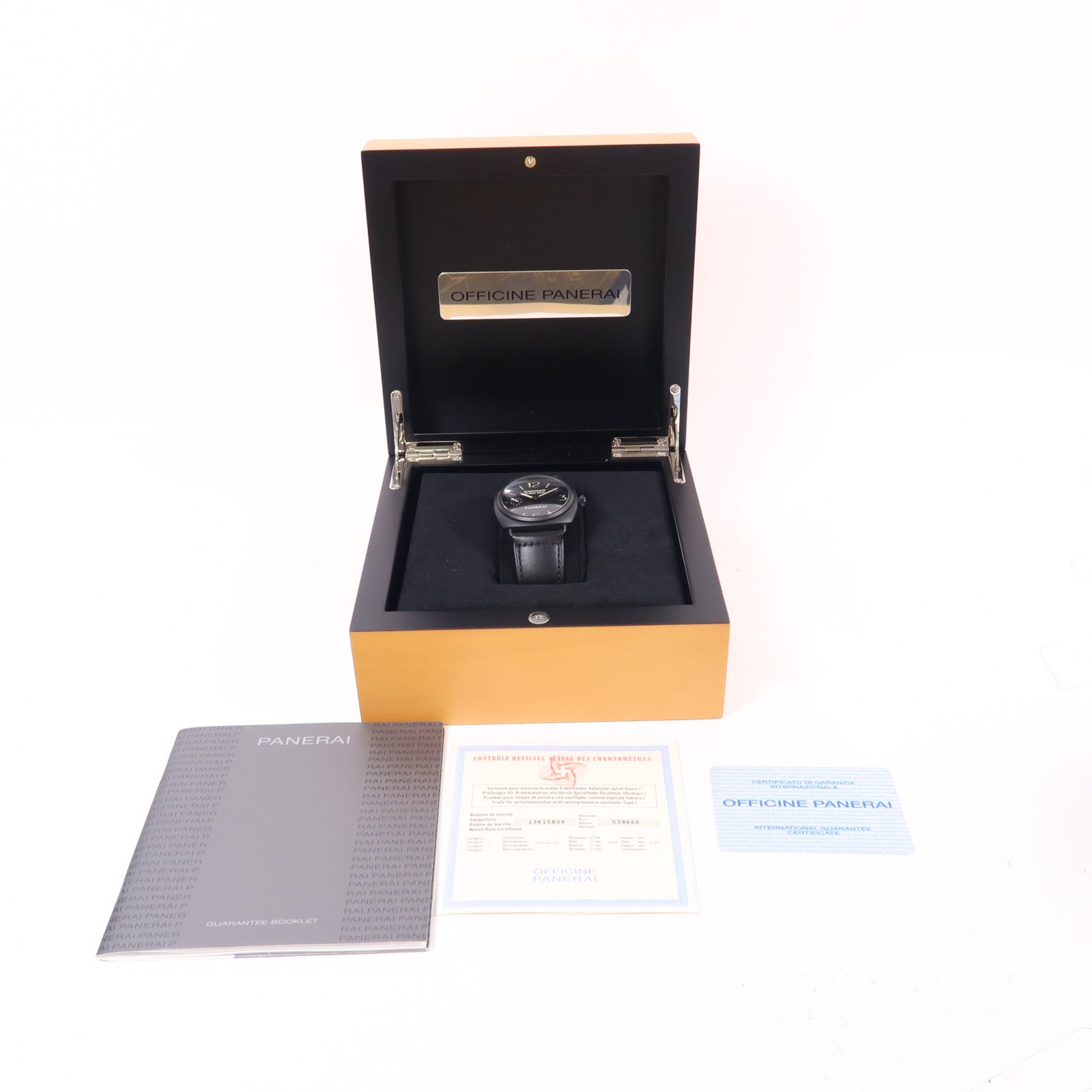 PANERAI Radiomir Black Seal不鏽鋼/橡胶帶Hand Volume Watch手錶自動機芯黑色