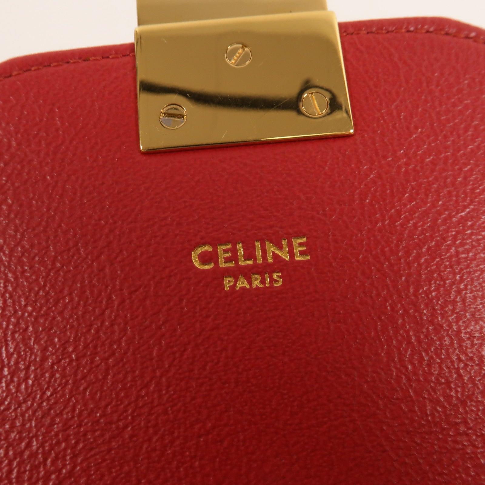 CELINE 牛皮皮革Small C鏈帶肩背袋