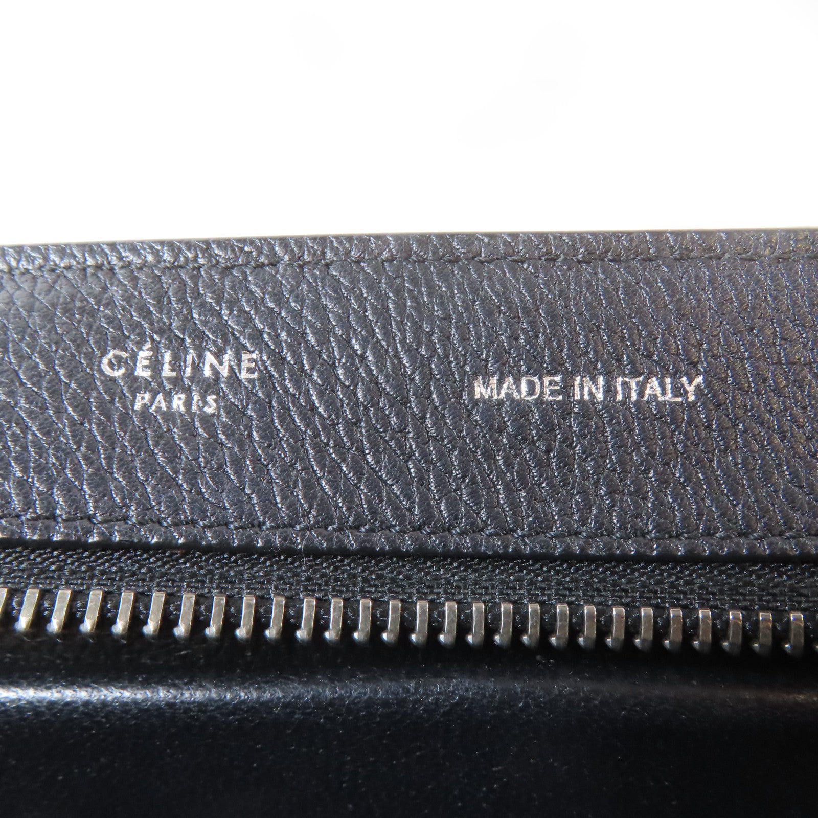 CELINE 牛皮皮革Trapaze銀扣手挽肩背兩用袋黑色
